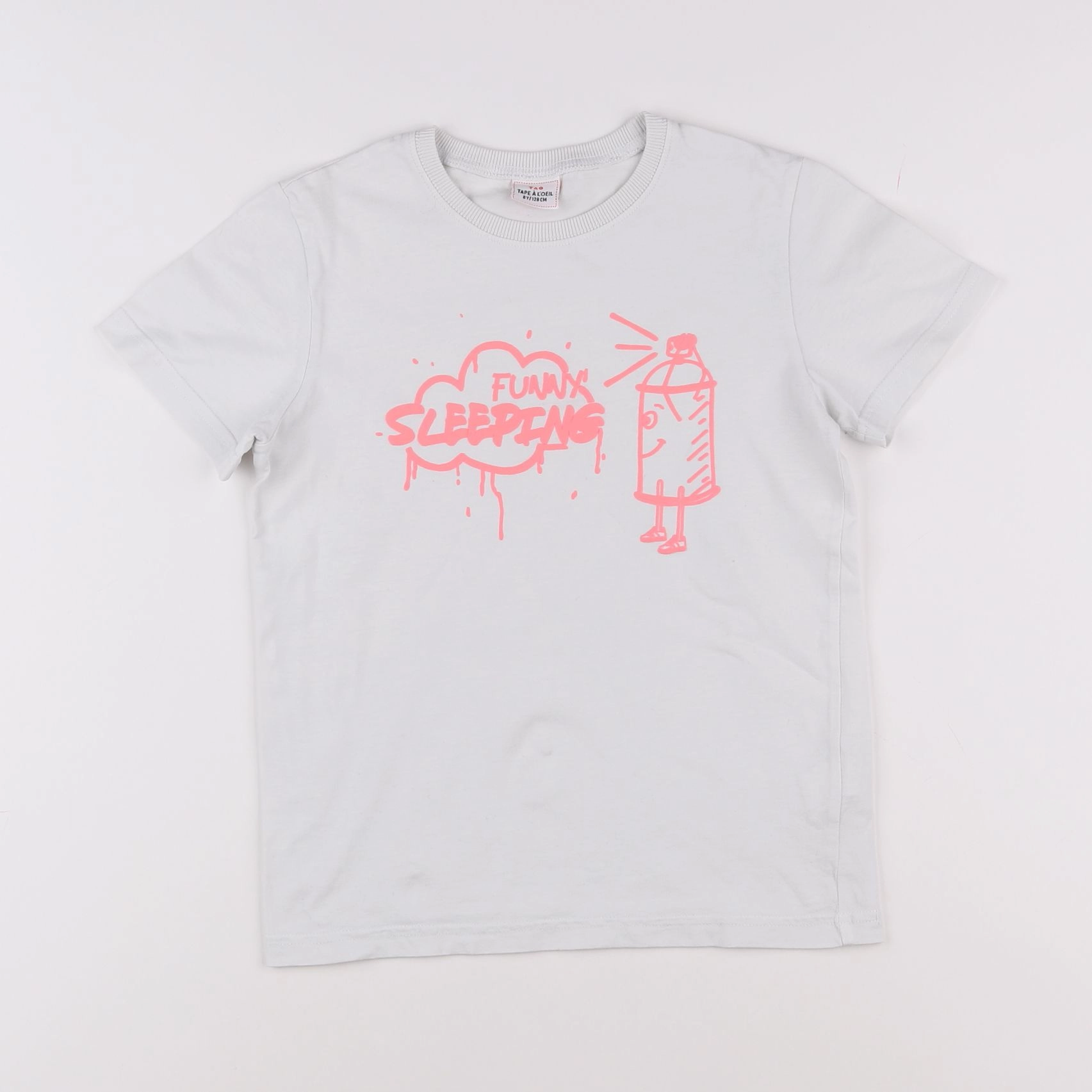 Tape à l'oeil - tee-shirt blanc - 8 ans