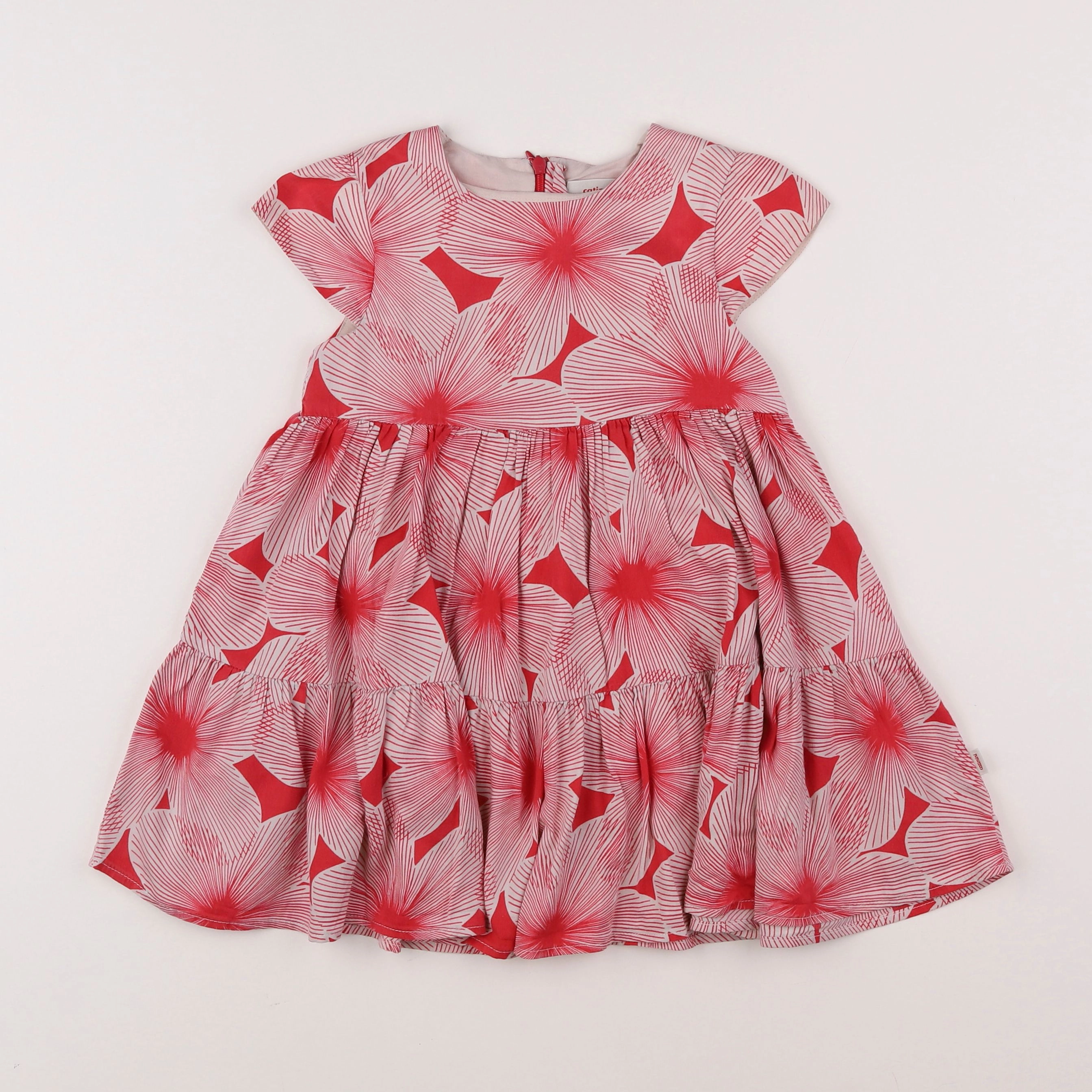 Catimini - robe rouge - 3 ans