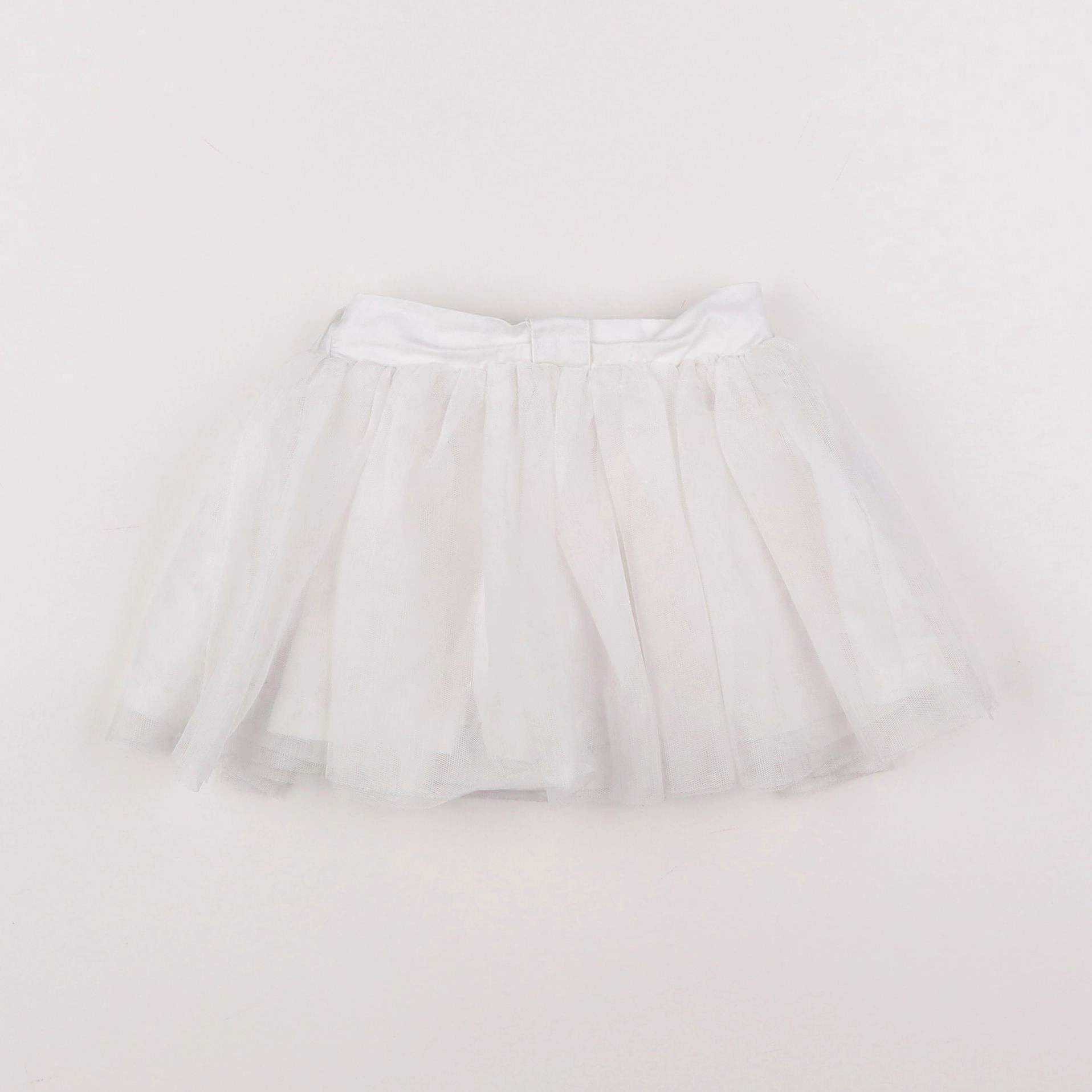 Vertbaudet - jupe blanc - 12 mois