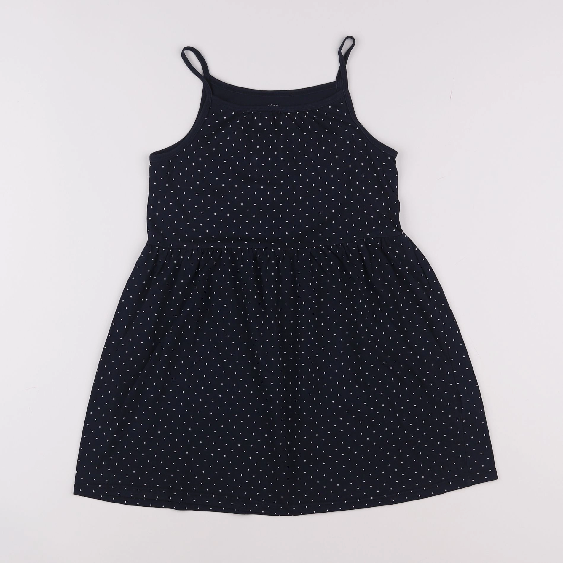 H&M - robe bleu, blanc - 6/8 ans