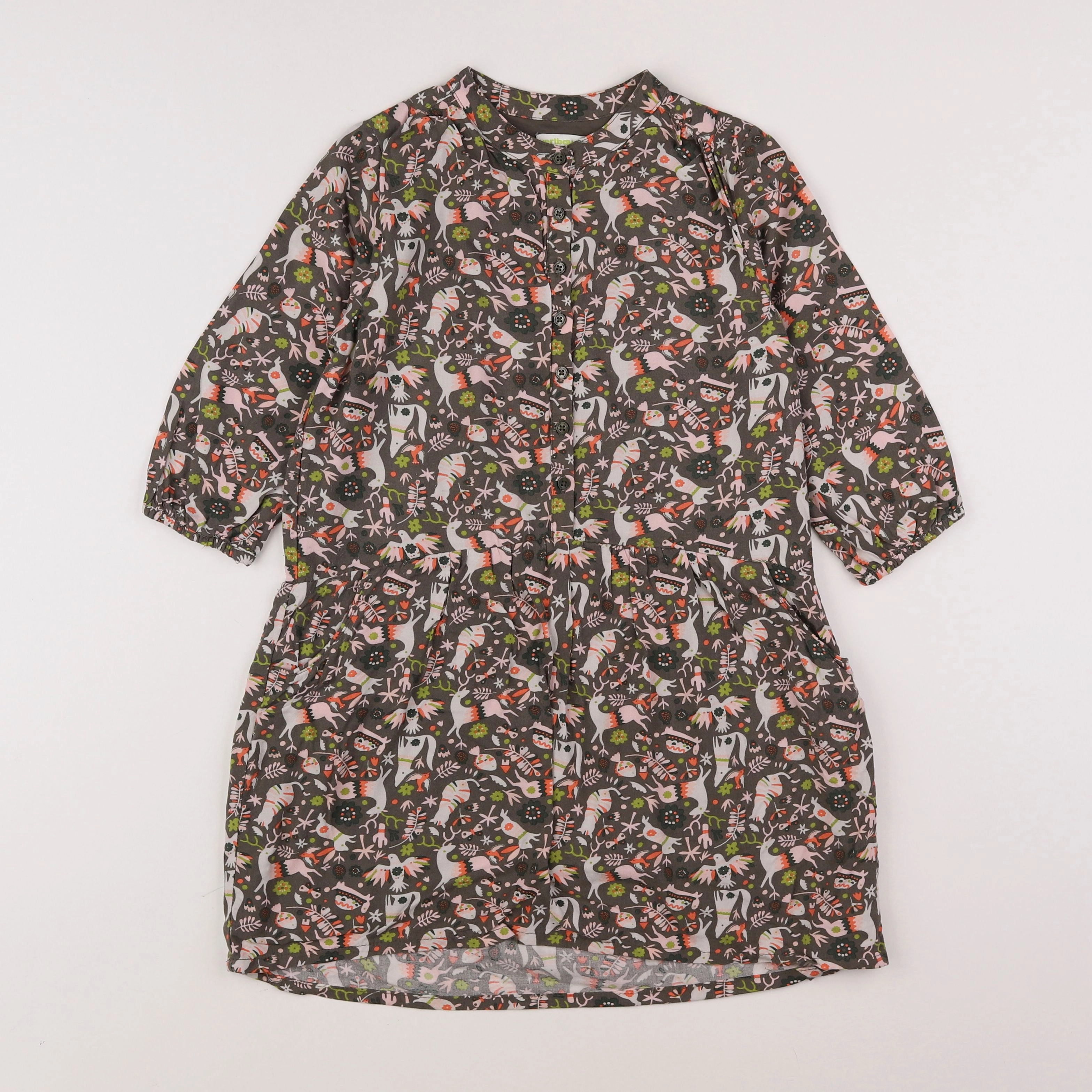 Vertbaudet - robe multicolore - 8 ans