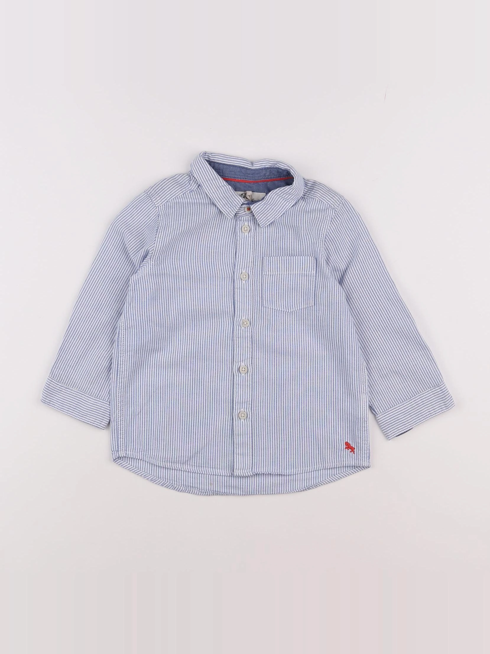 H&M - chemise bleu - 18 mois à 2 ans