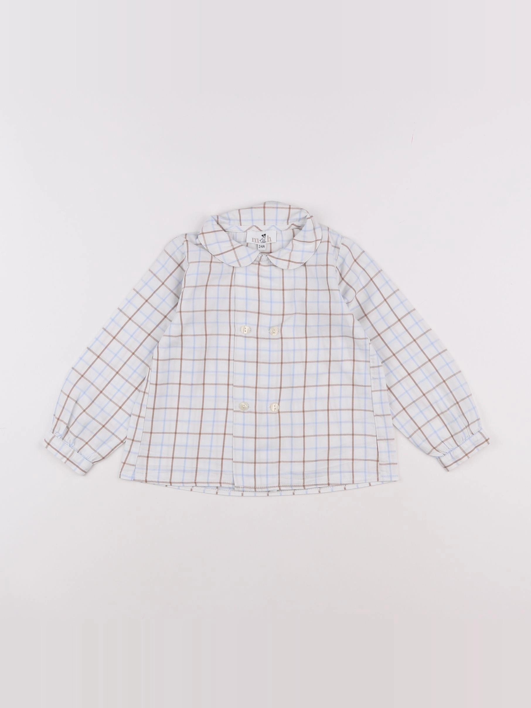M&H - blouse blanc - 3/4 ans