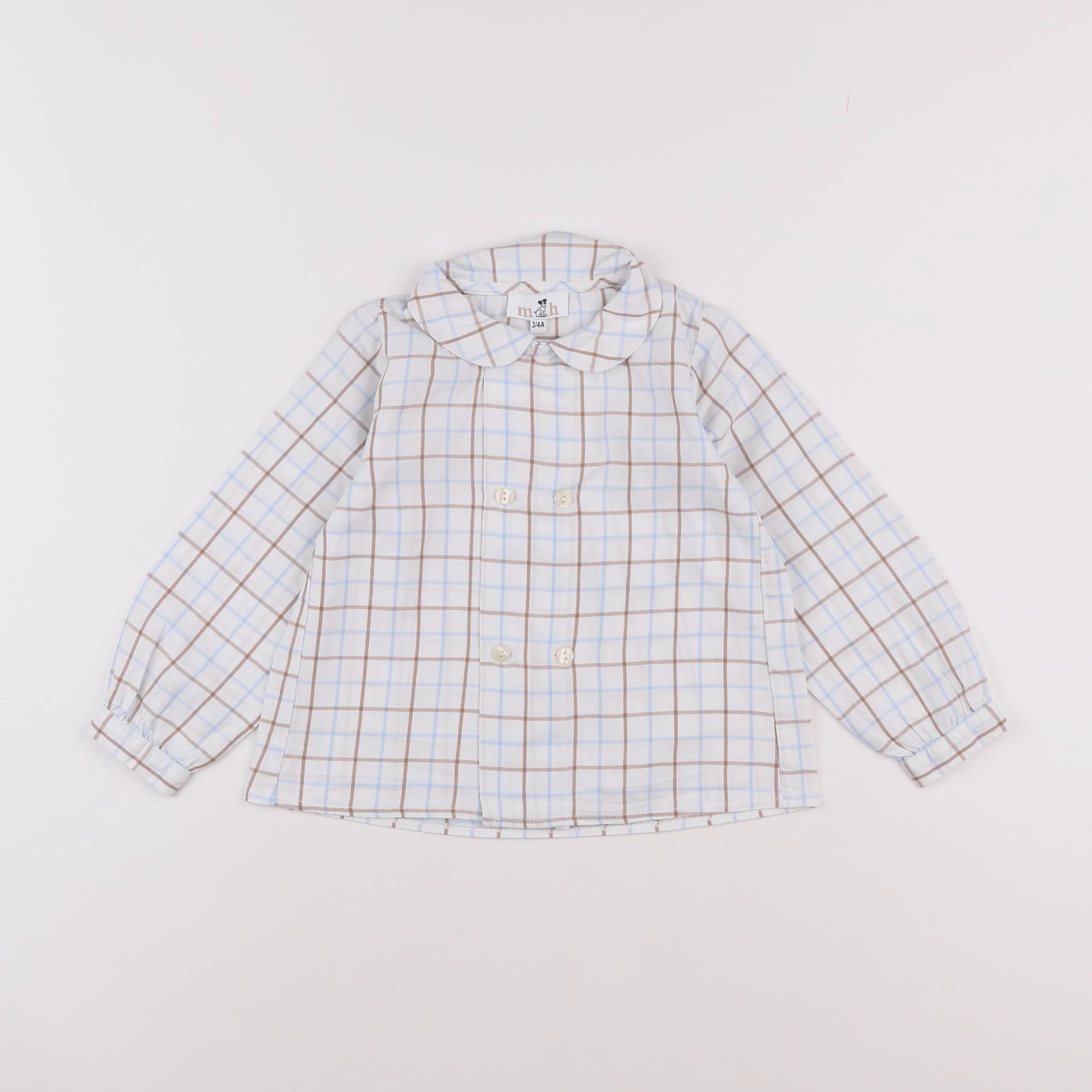 M&H - blouse blanc - 3/4 ans