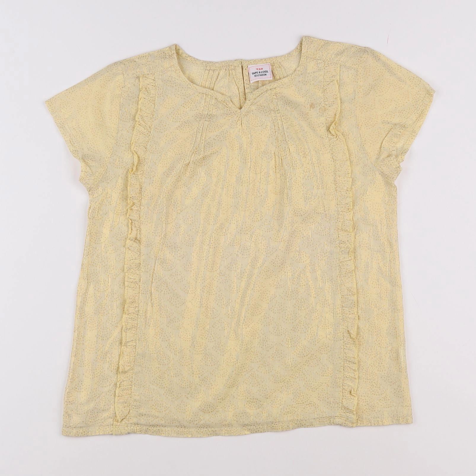 Tape à l'oeil - blouse jaune, or - 10 ans