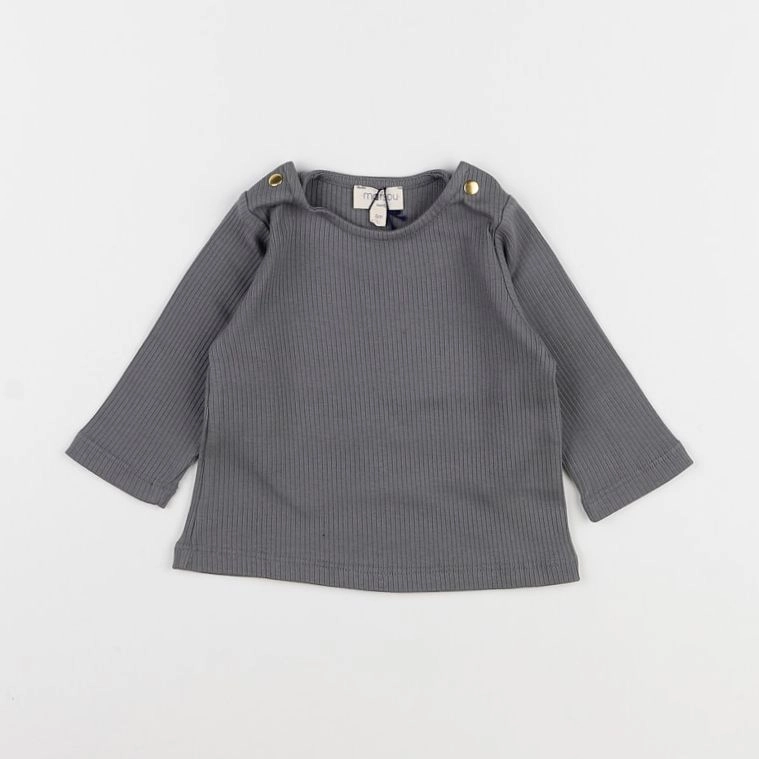 Marsou - tee-shirt "CAPUCIN" gris - 6 mois