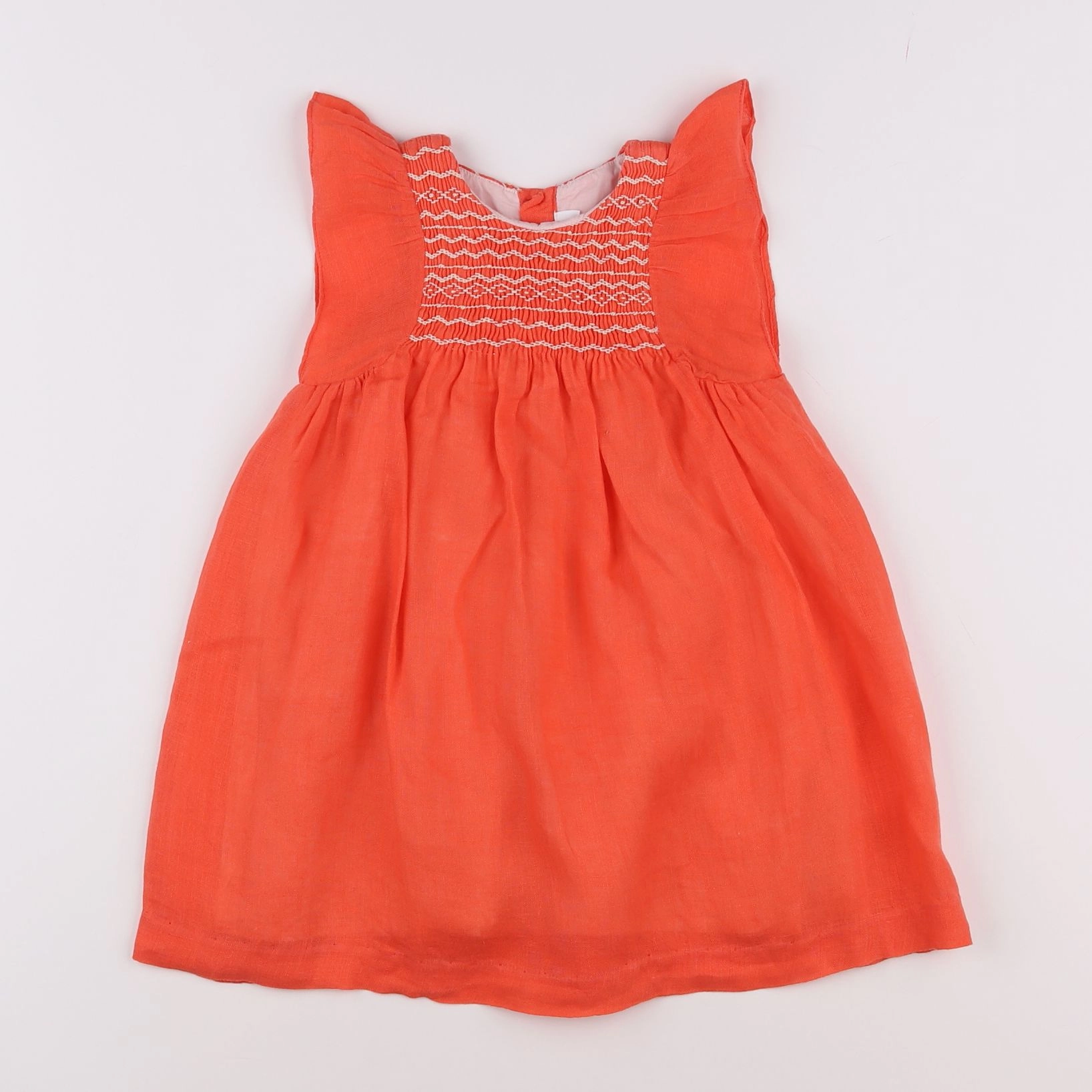 Bonpoint - robe orange - 3 ans