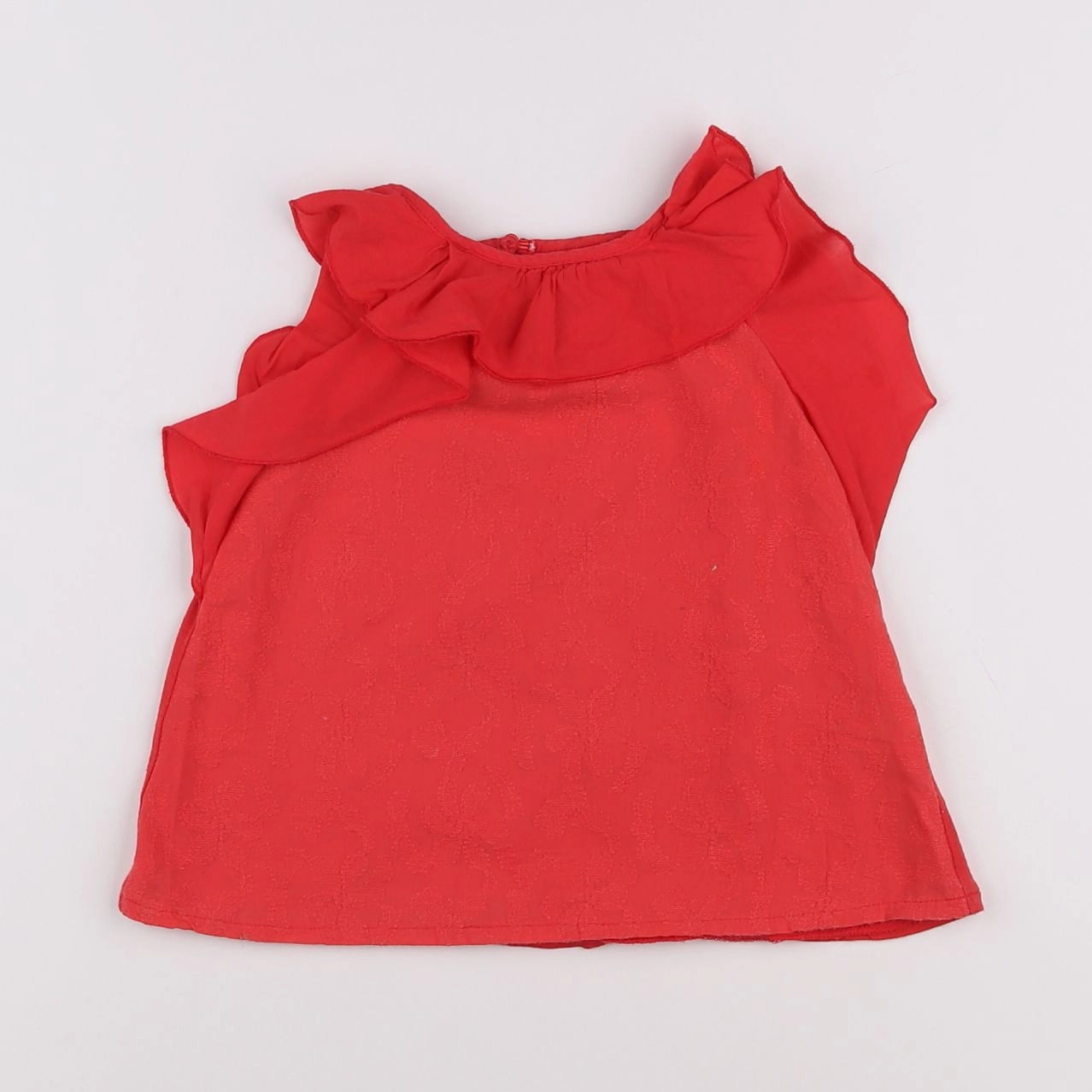 Zara - blouse rouge - 2/3 ans