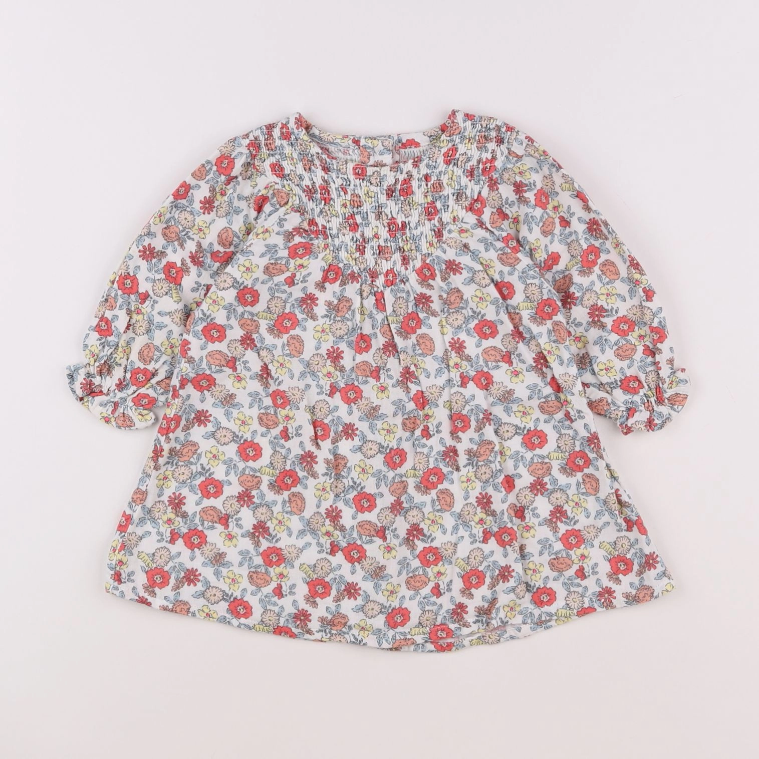 Vertbaudet - robe multicolore - 12 mois