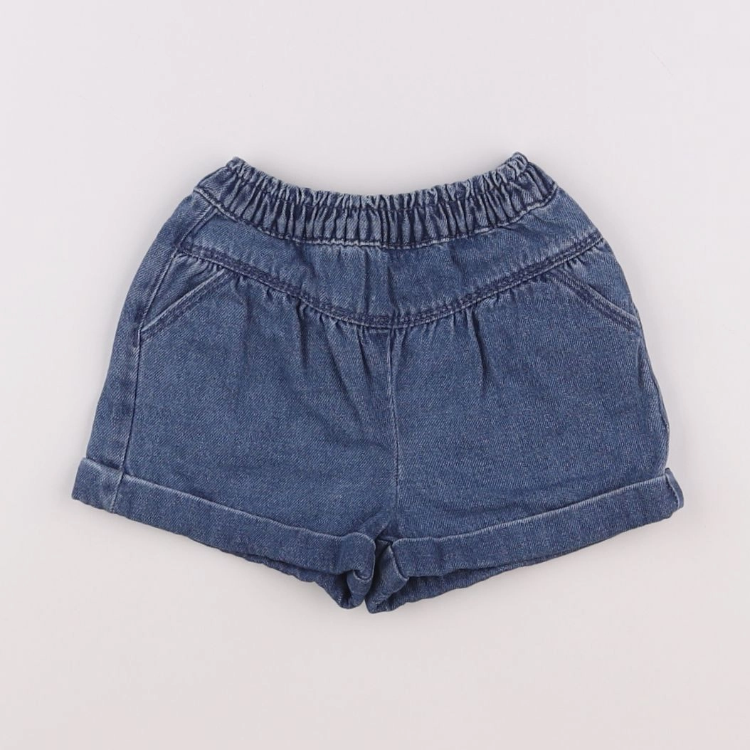 Vertbaudet - short bleu - 12 mois