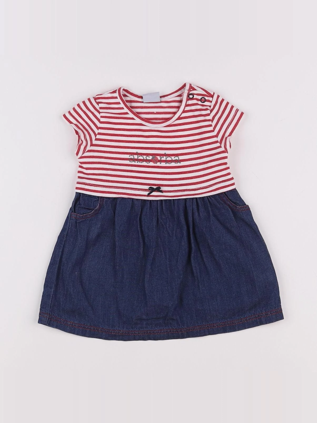 Absorba - robe bleu, rose - 6 mois