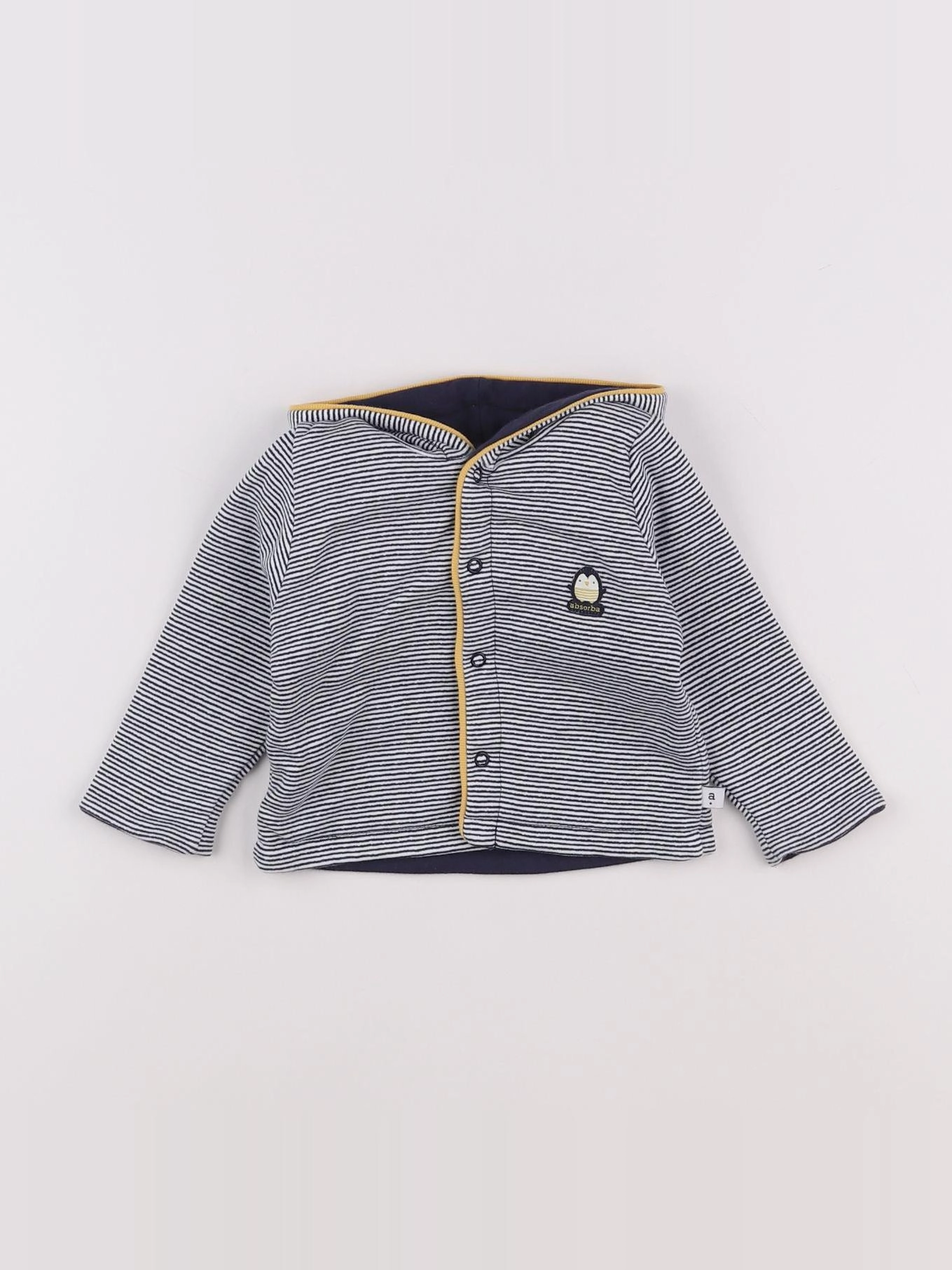 Absorba - sweat réversible bleu - 3 mois