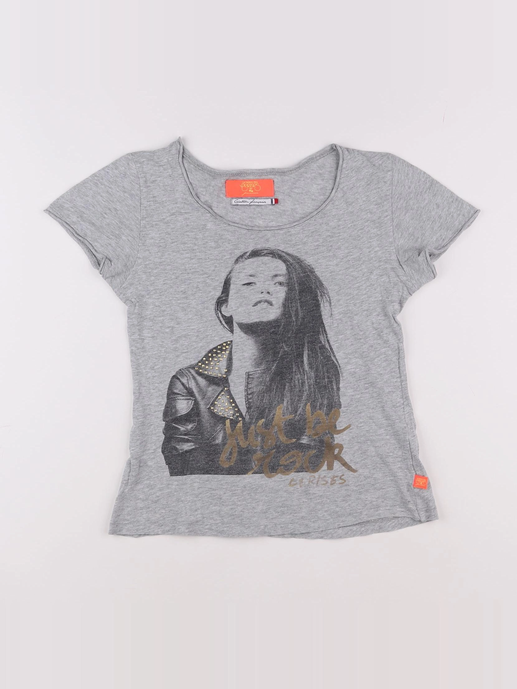 Le temps des cerises  - tee-shirt gris - 10 ans