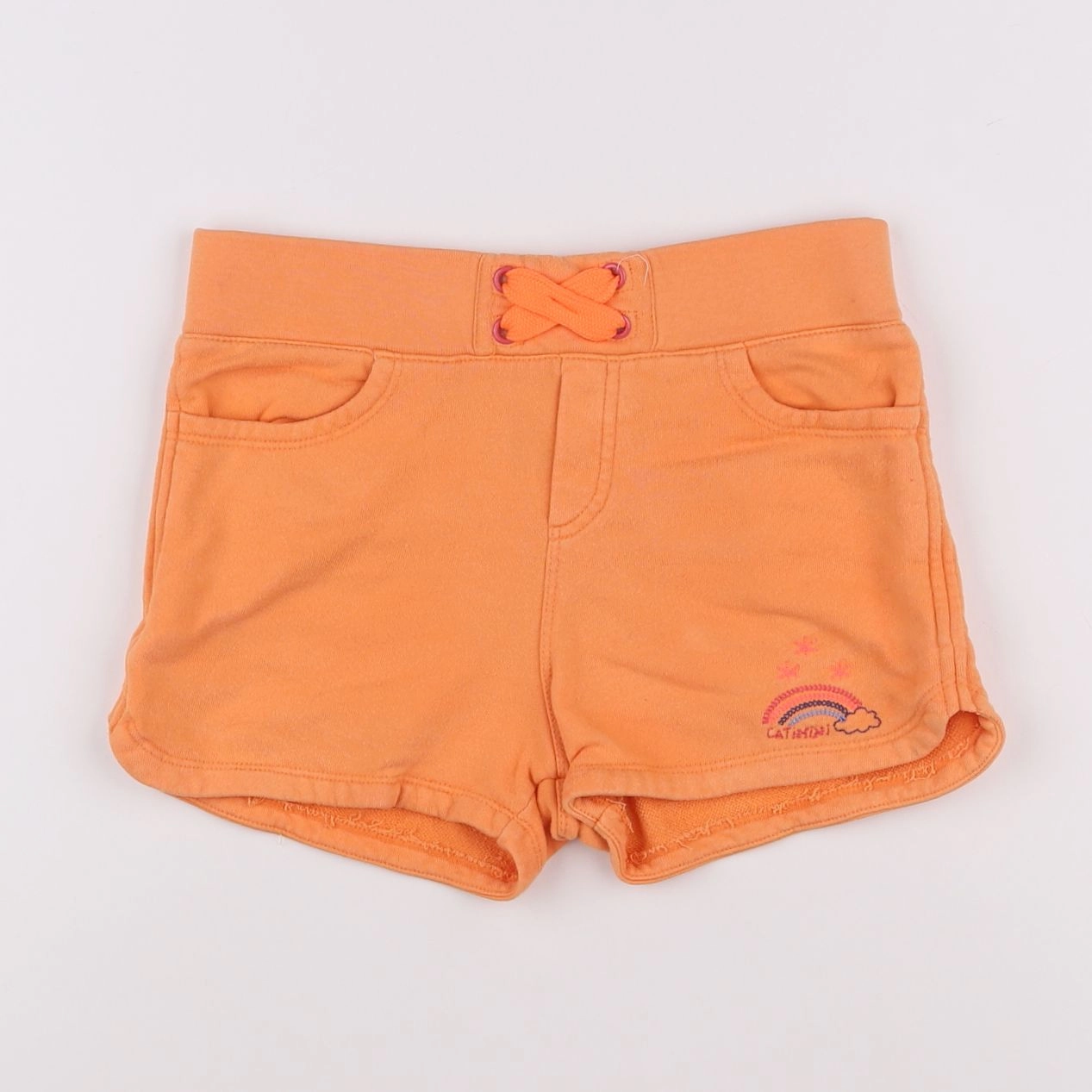 Catimini - short orange - 10 ans