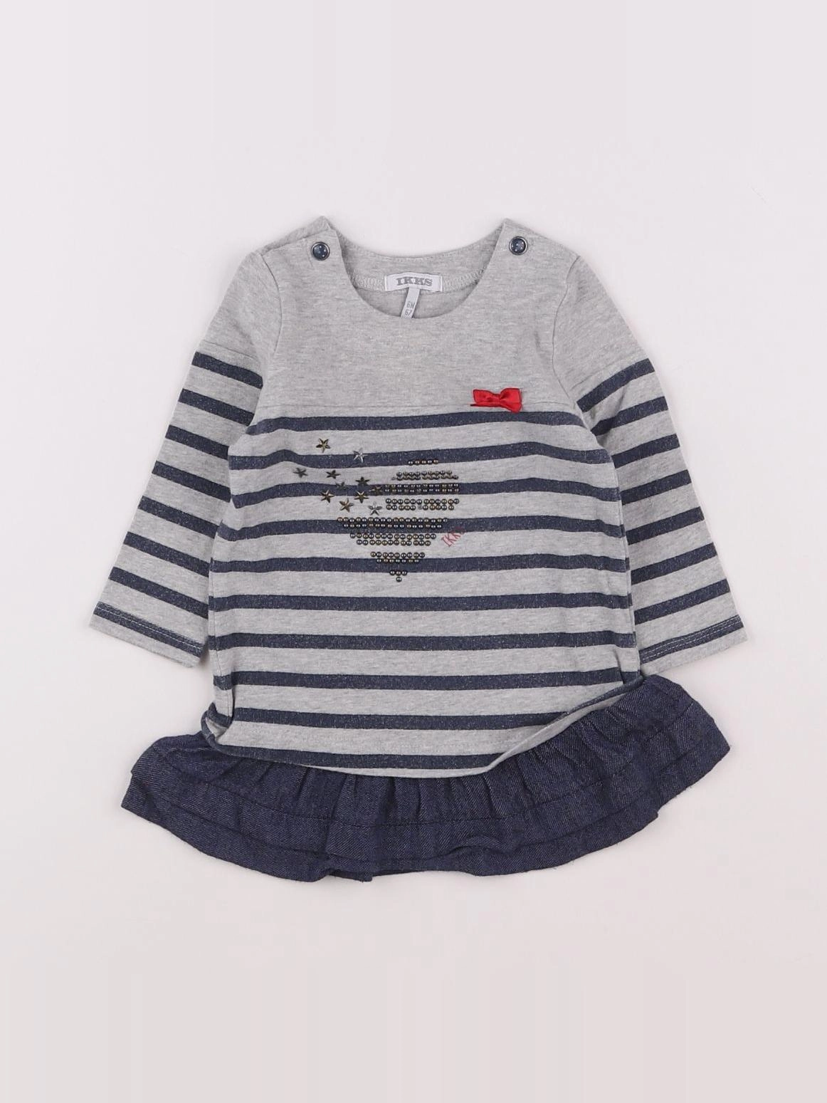IKKS - robe gris - 6 mois