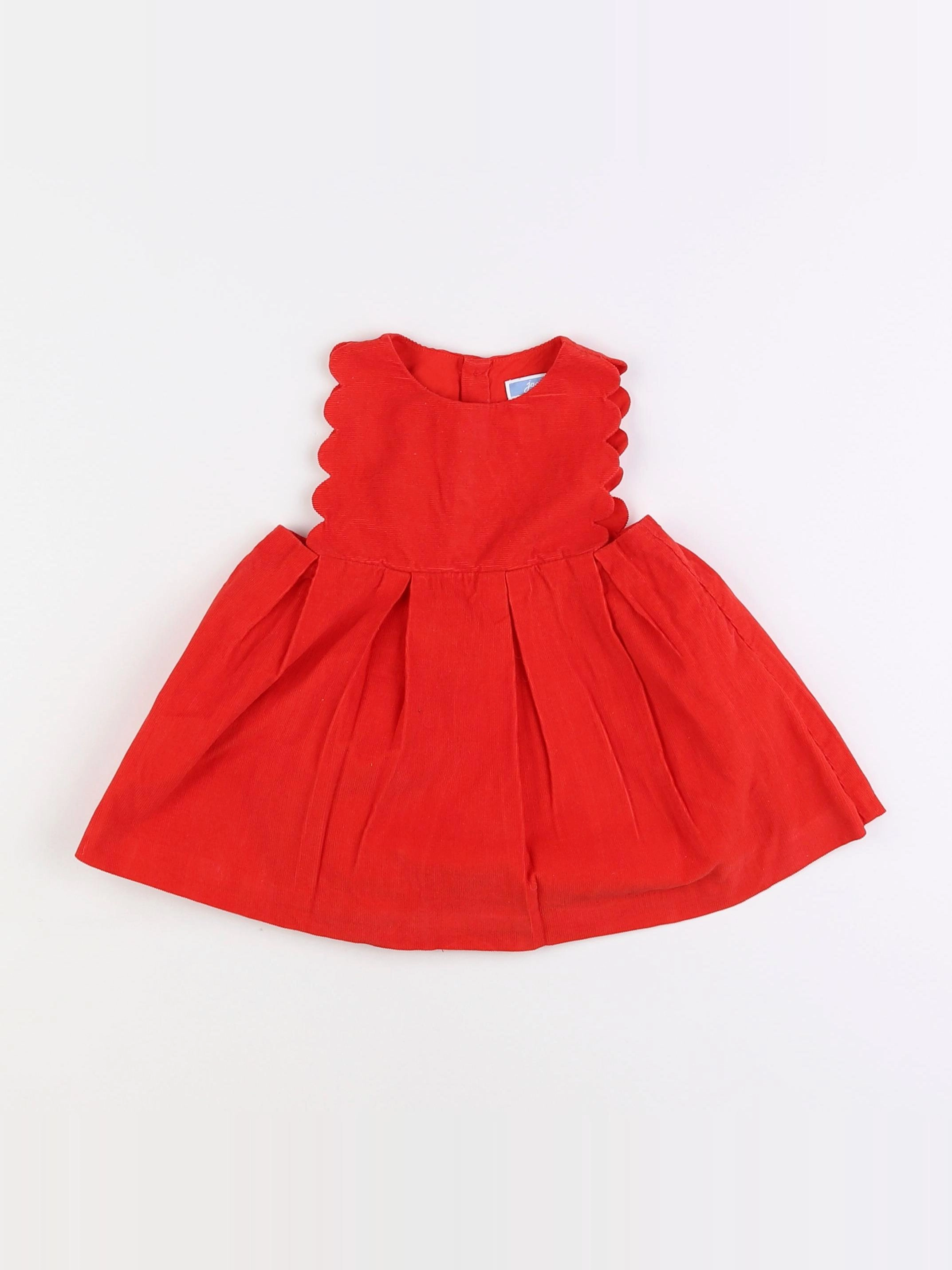 Jacadi - robe rouge - 12 mois
