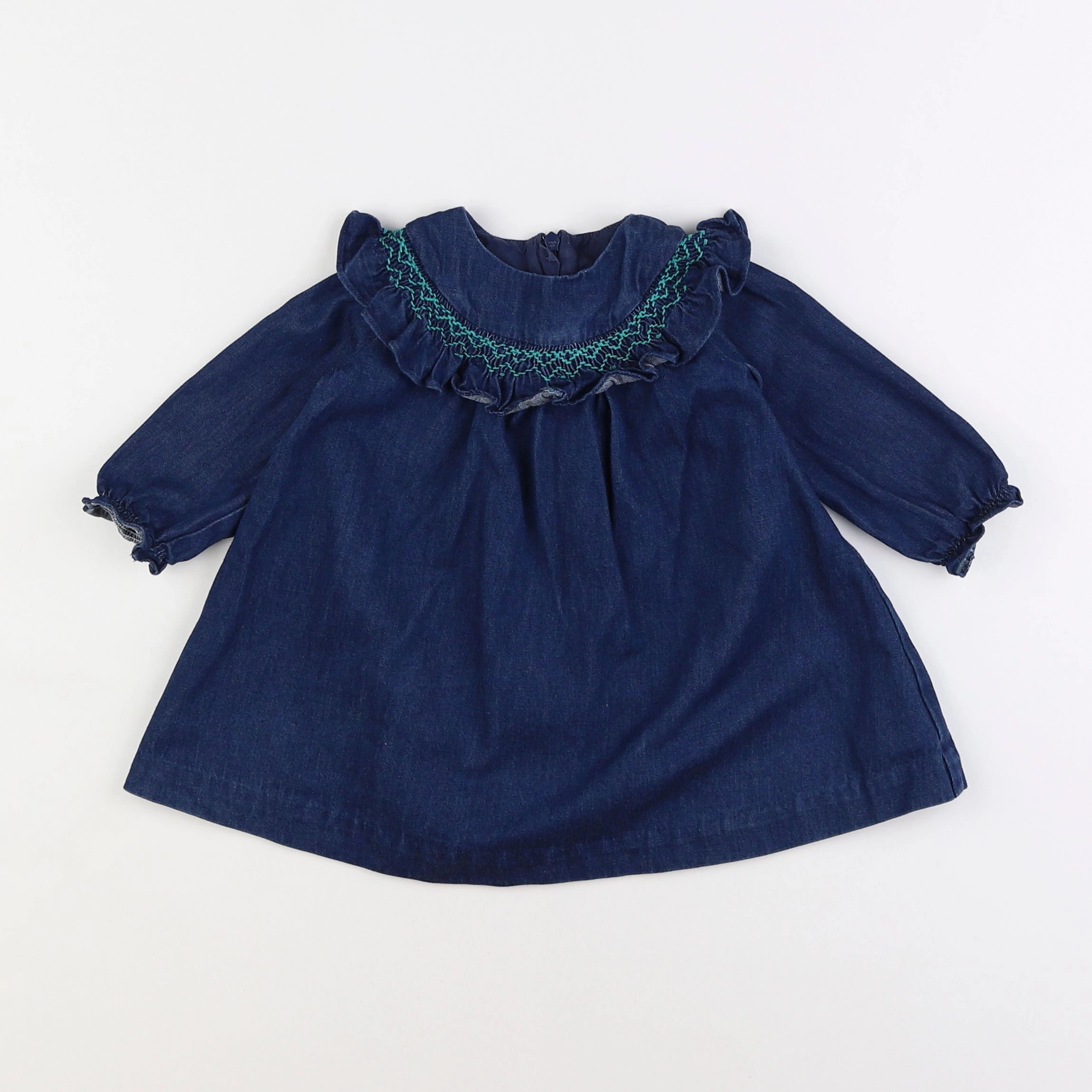 Jacadi - robe bleu - 12 mois