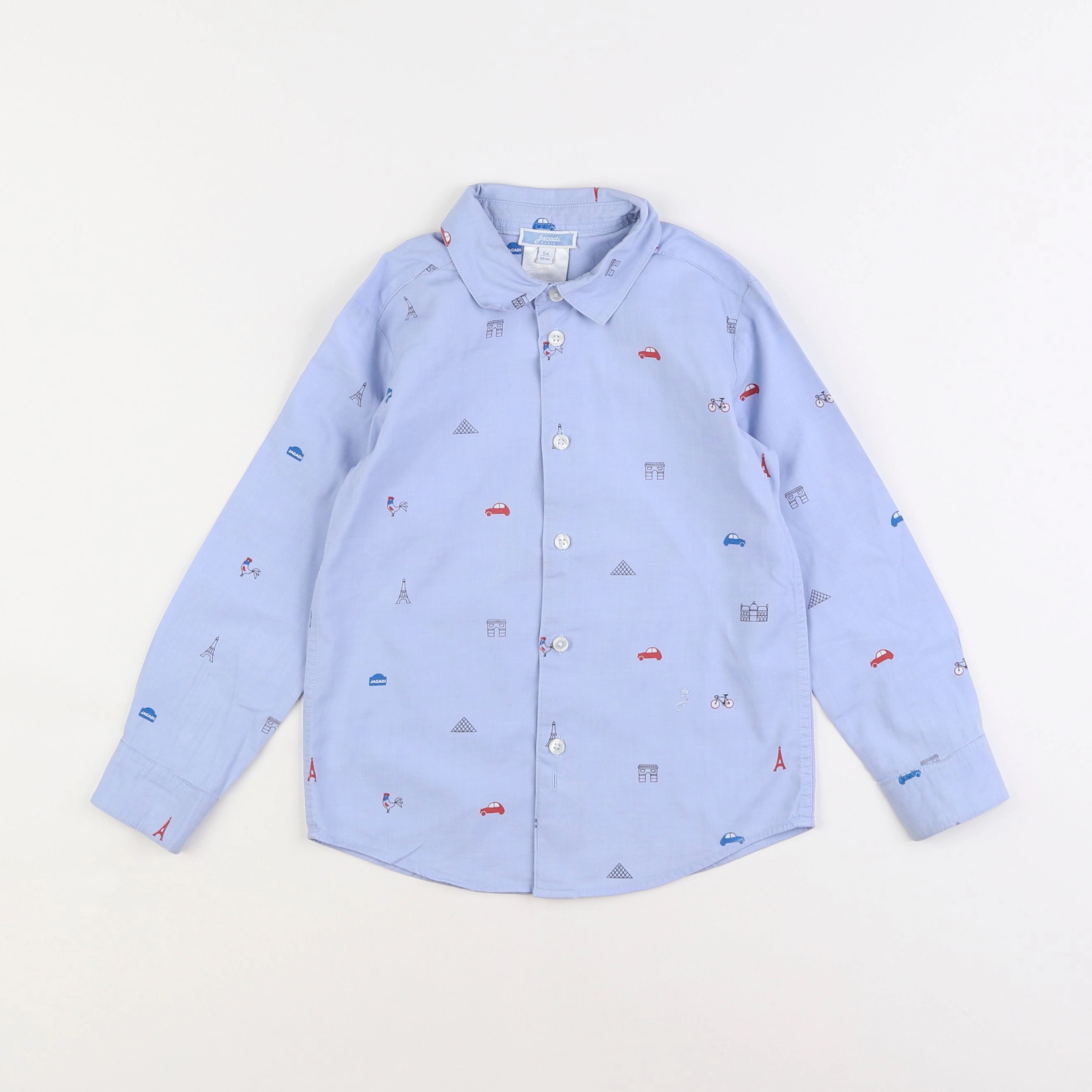 Jacadi - chemise bleu - 5 ans