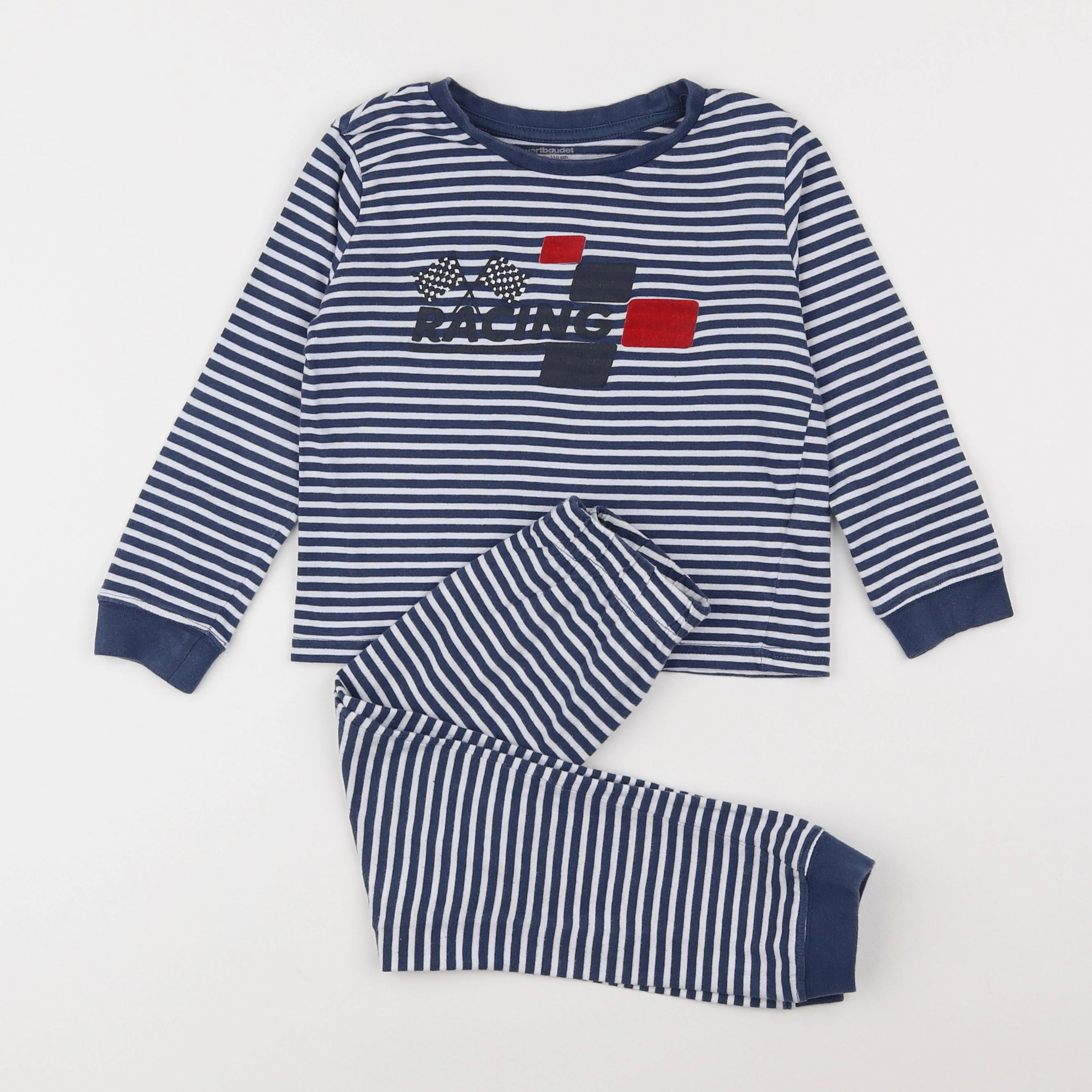 Vertbaudet - pyjama coton bleu - 5 ans