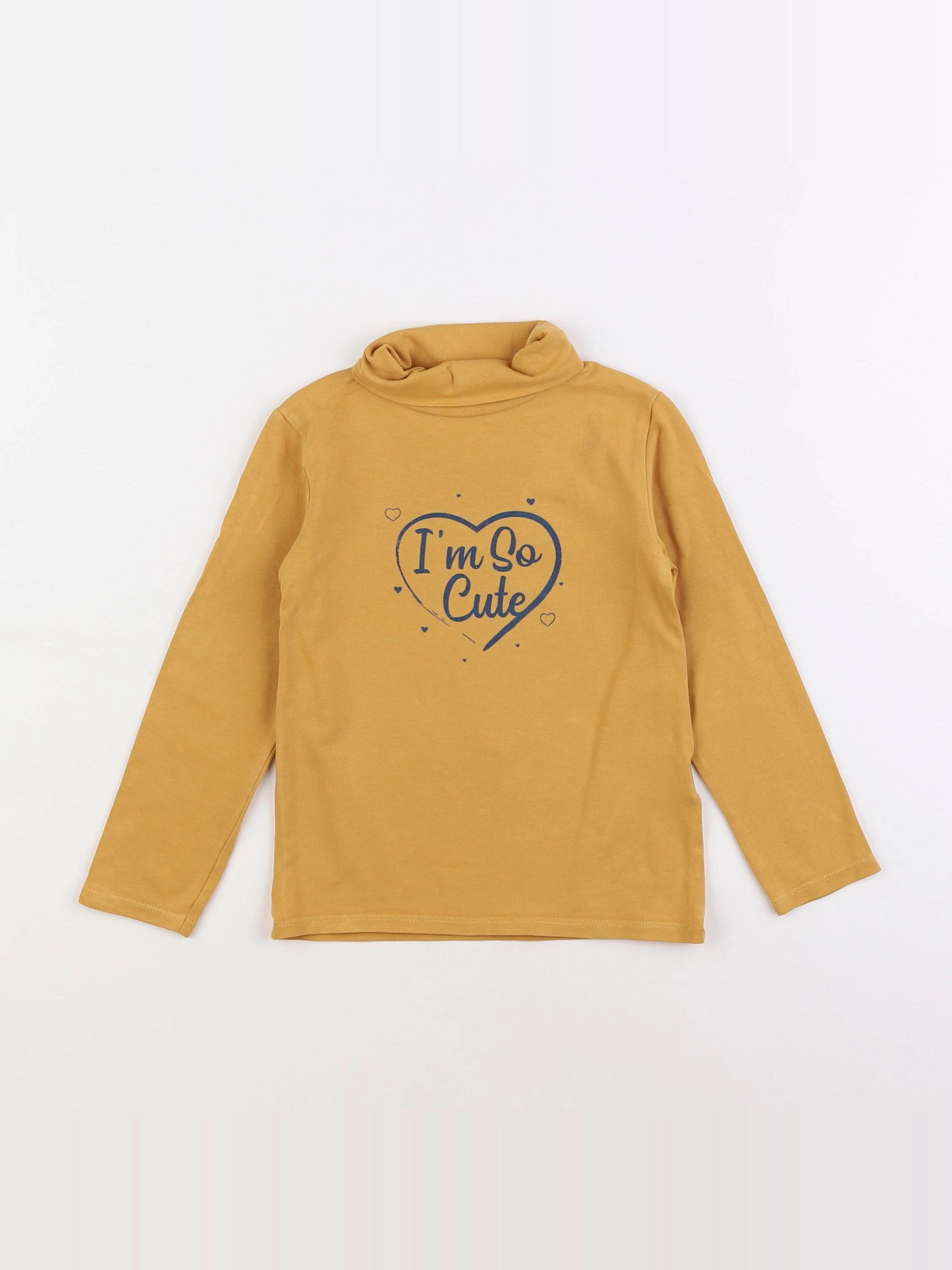 Vertbaudet - sous-pull jaune - 4 ans