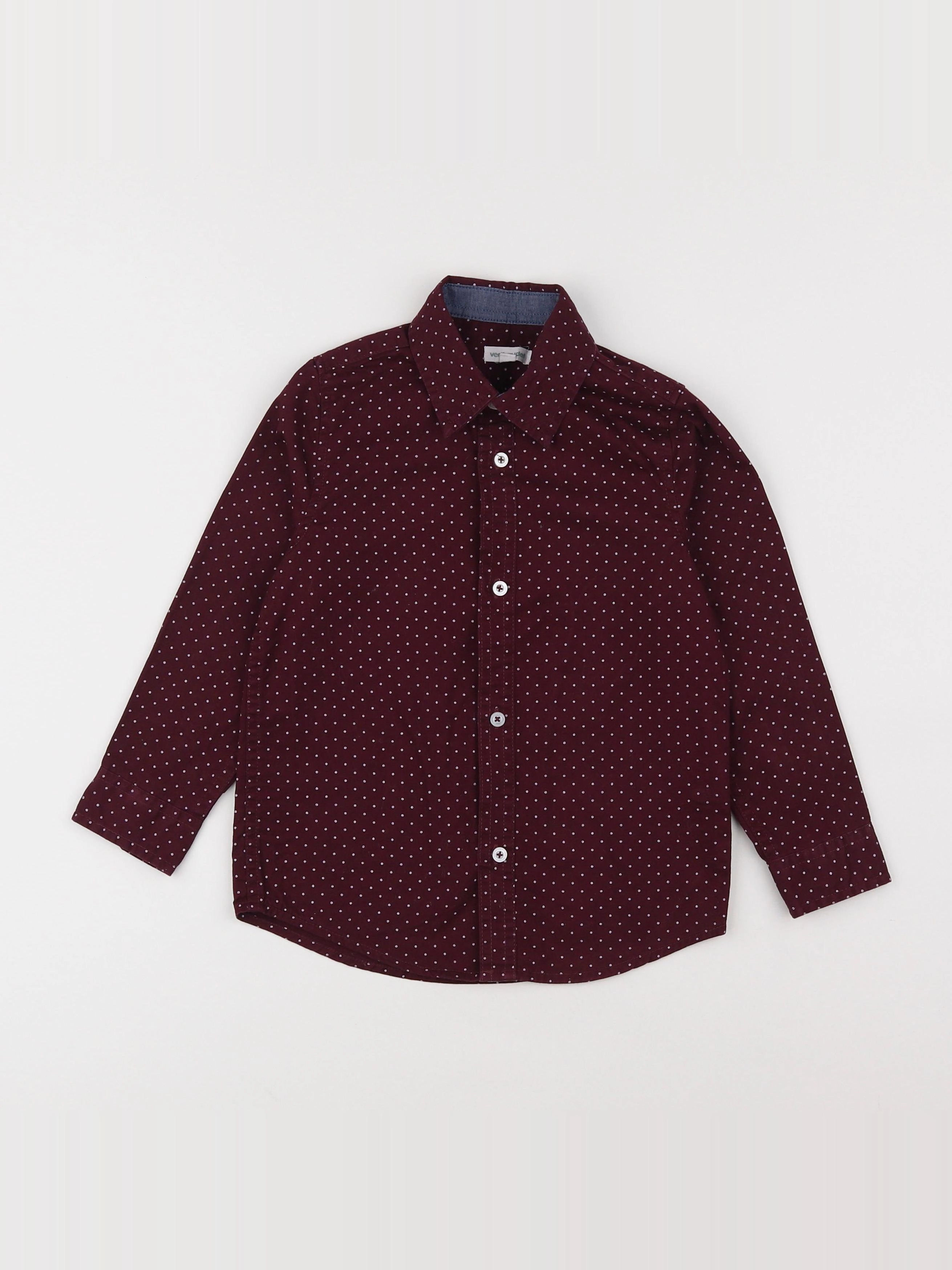 Vertbaudet - chemise rouge - 5 ans