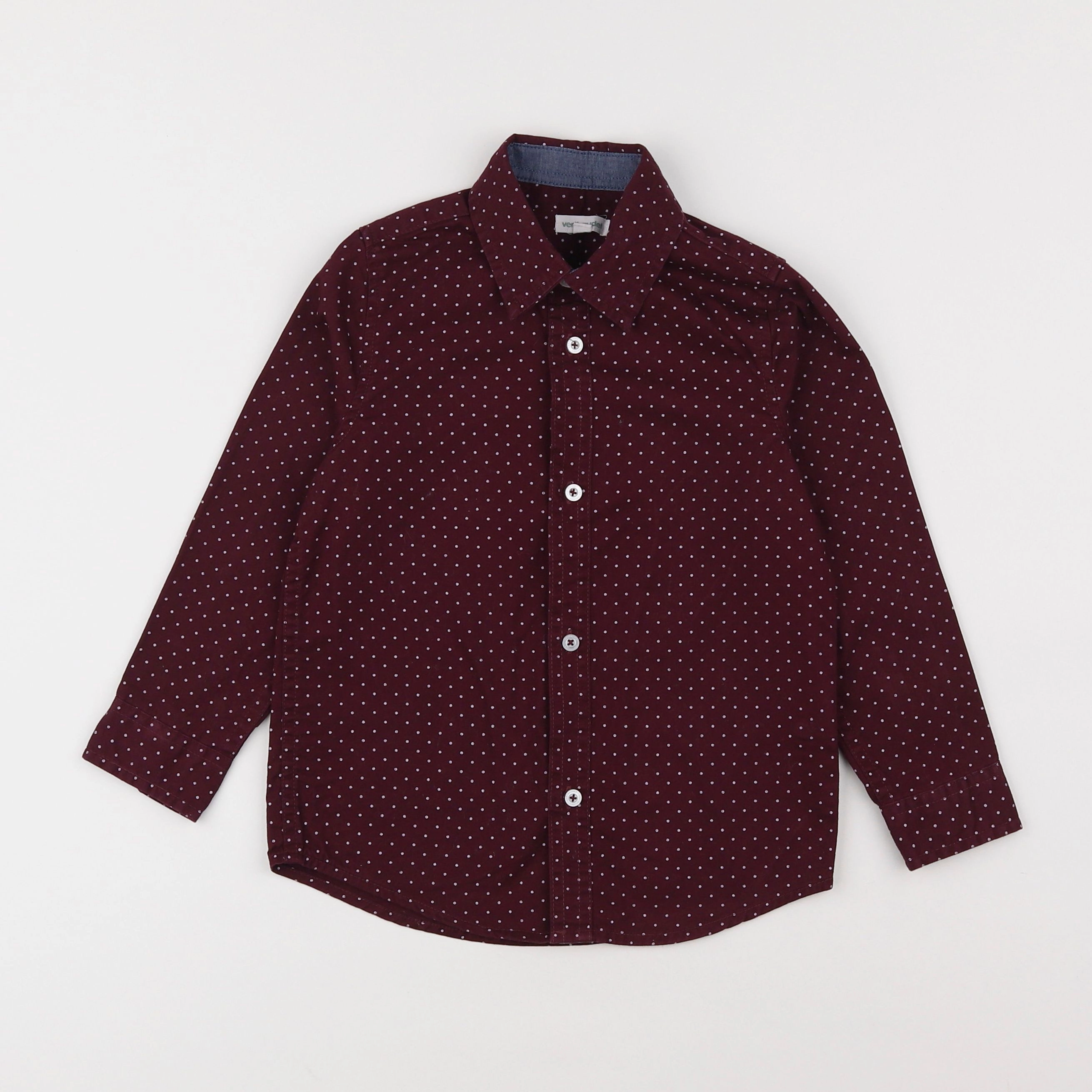 Vertbaudet - chemise rouge - 5 ans