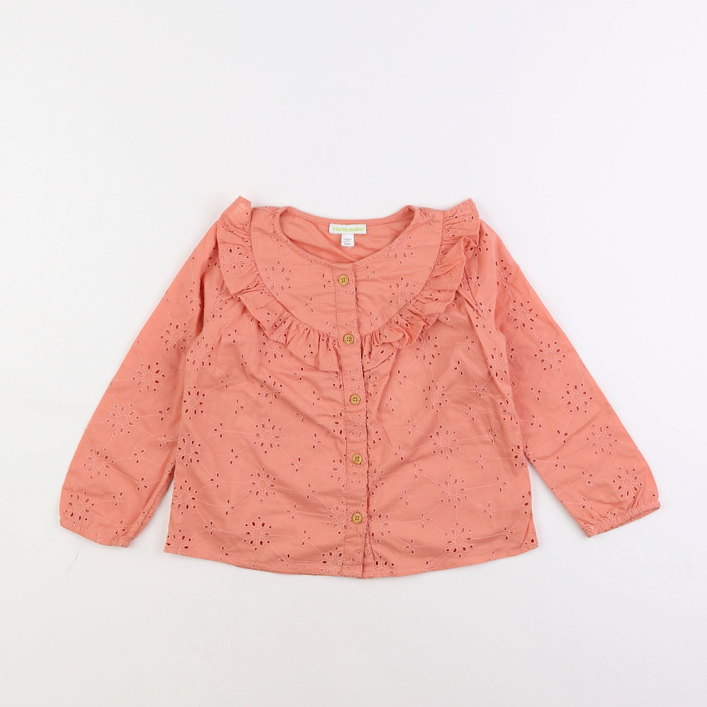 Vertbaudet - blouse rose - 5 ans