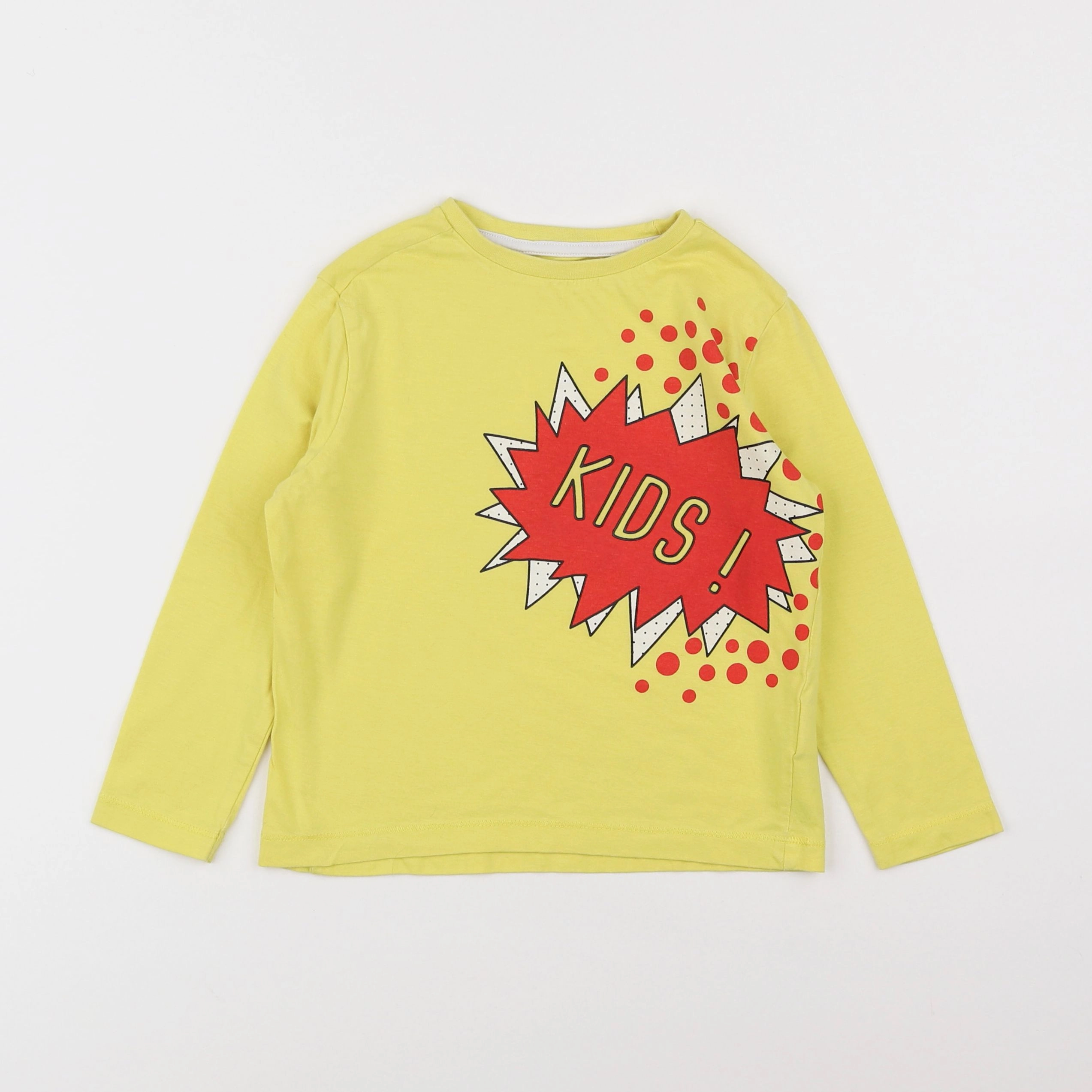 Vertbaudet - tee-shirt jaune - 4 ans