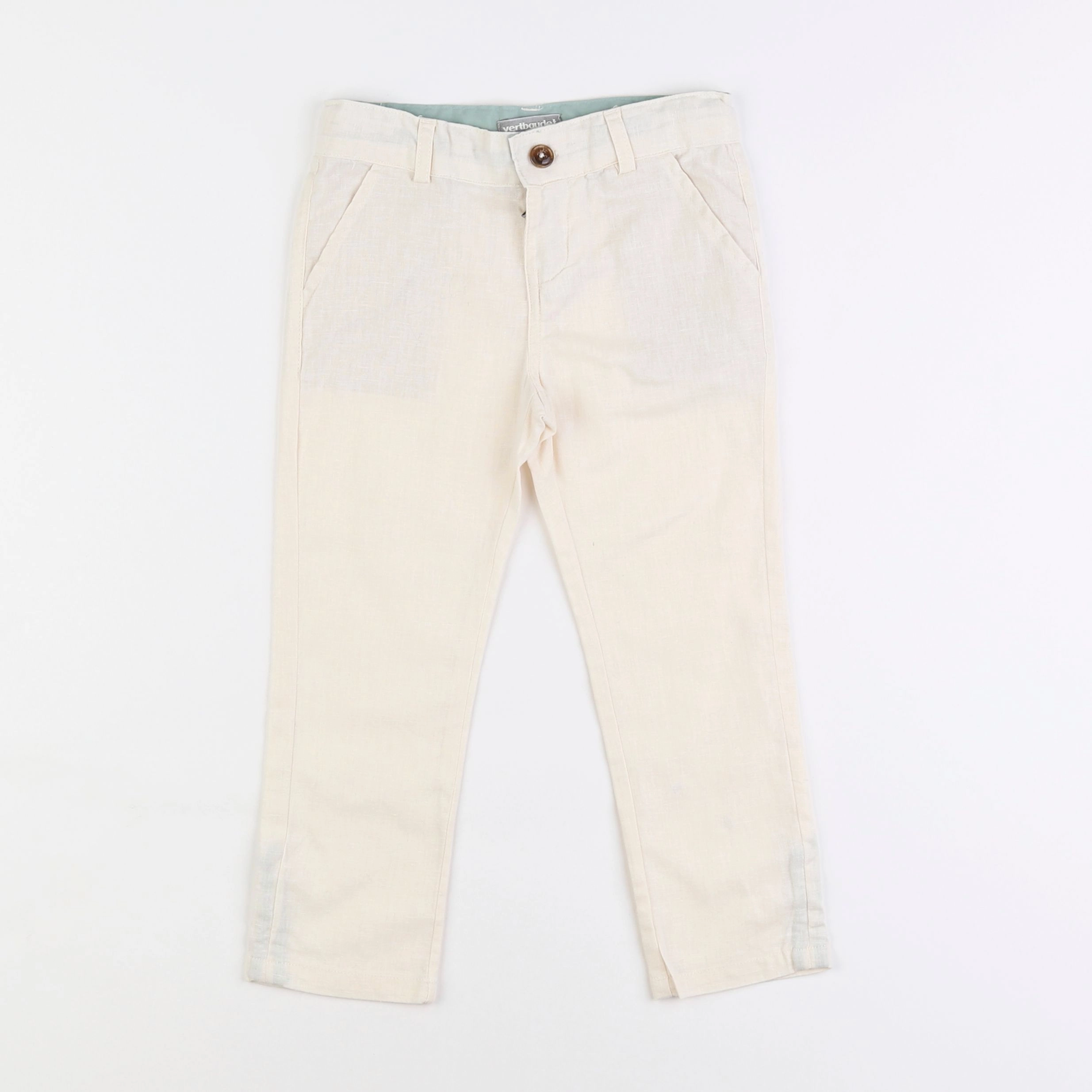 Vertbaudet - pantalon beige - 3 ans