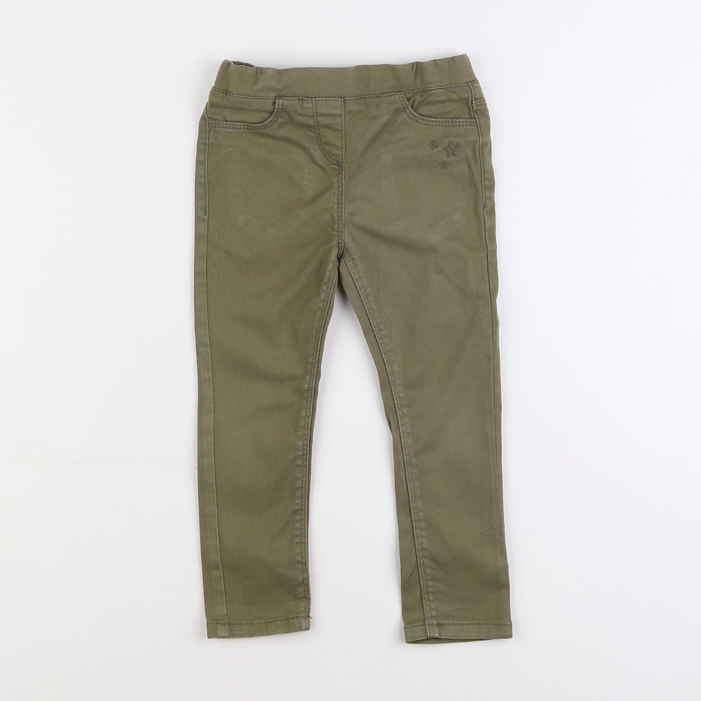 Vertbaudet - jegging vert - 3 ans