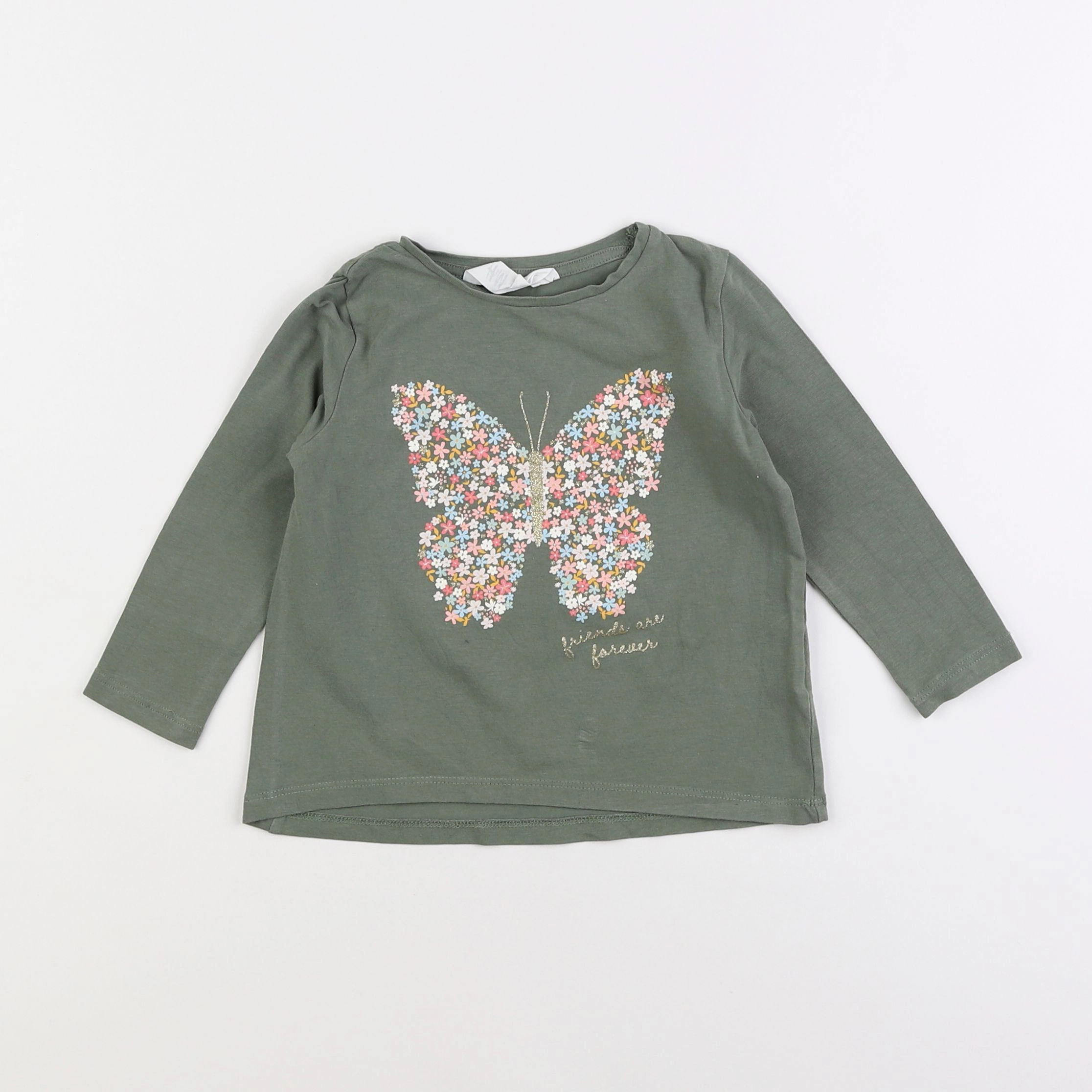 H&M - tee-shirt vert - 18 mois à 2 ans