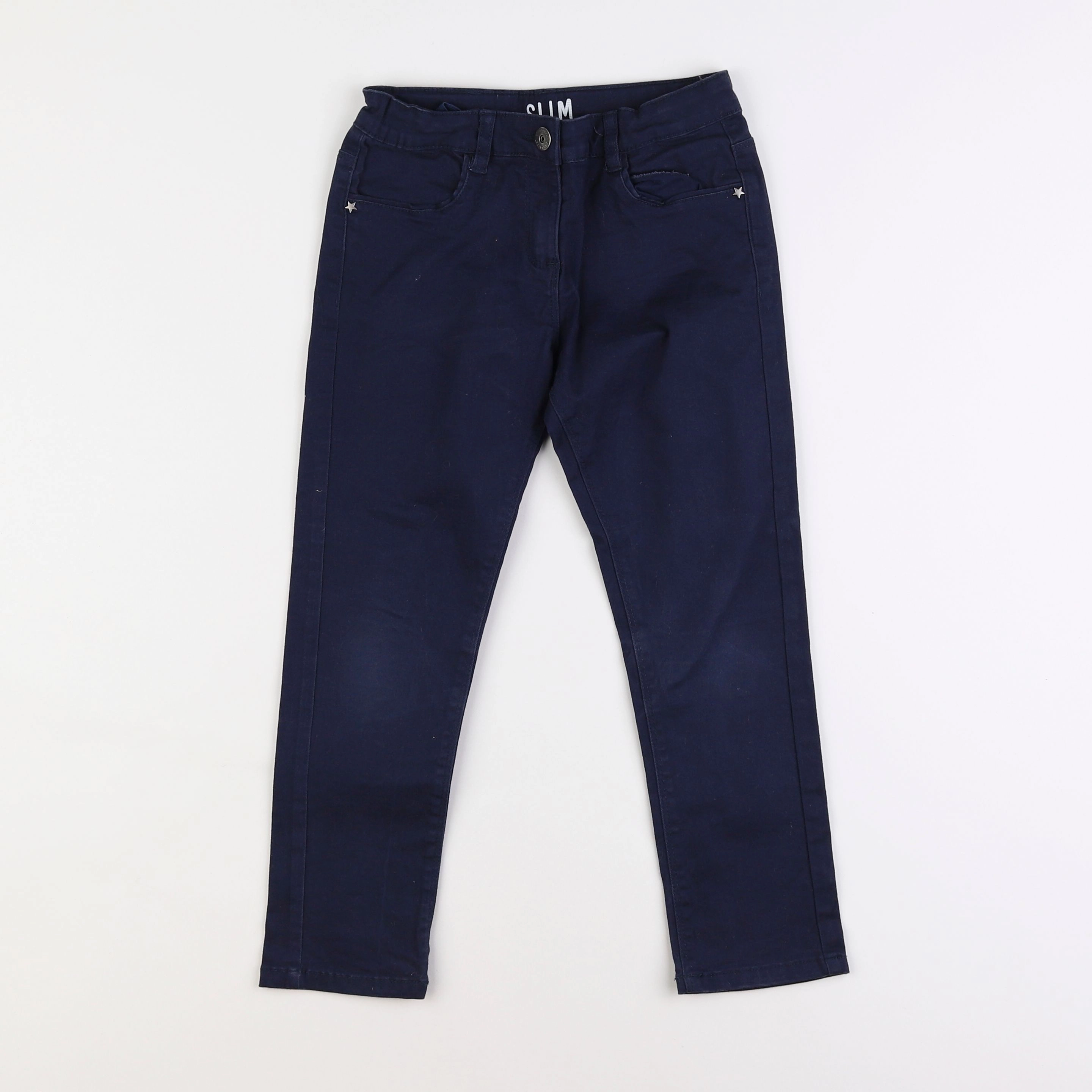 Vertbaudet - pantalon bleu - 7 ans