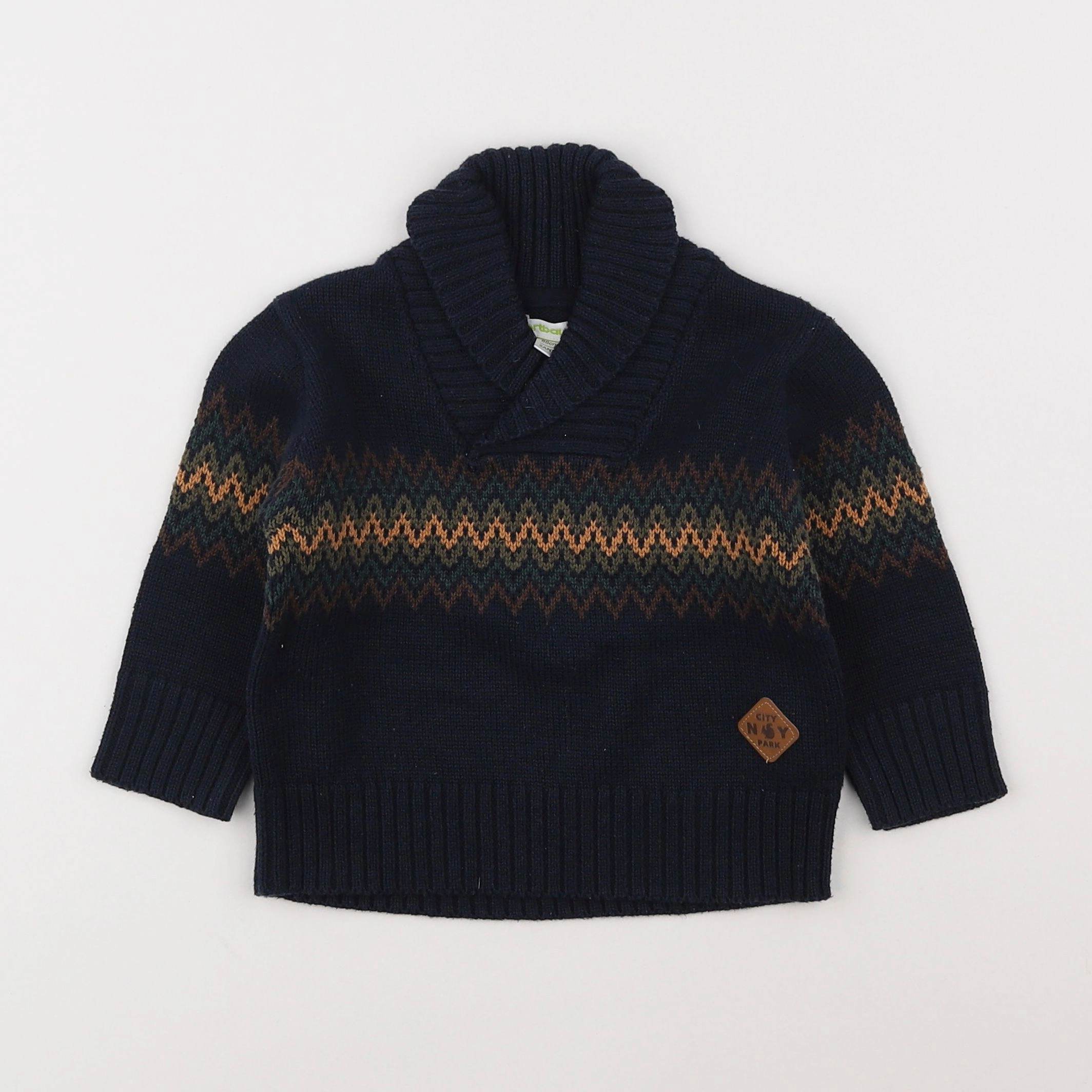 Vertbaudet - pull multicolore - 2 ans