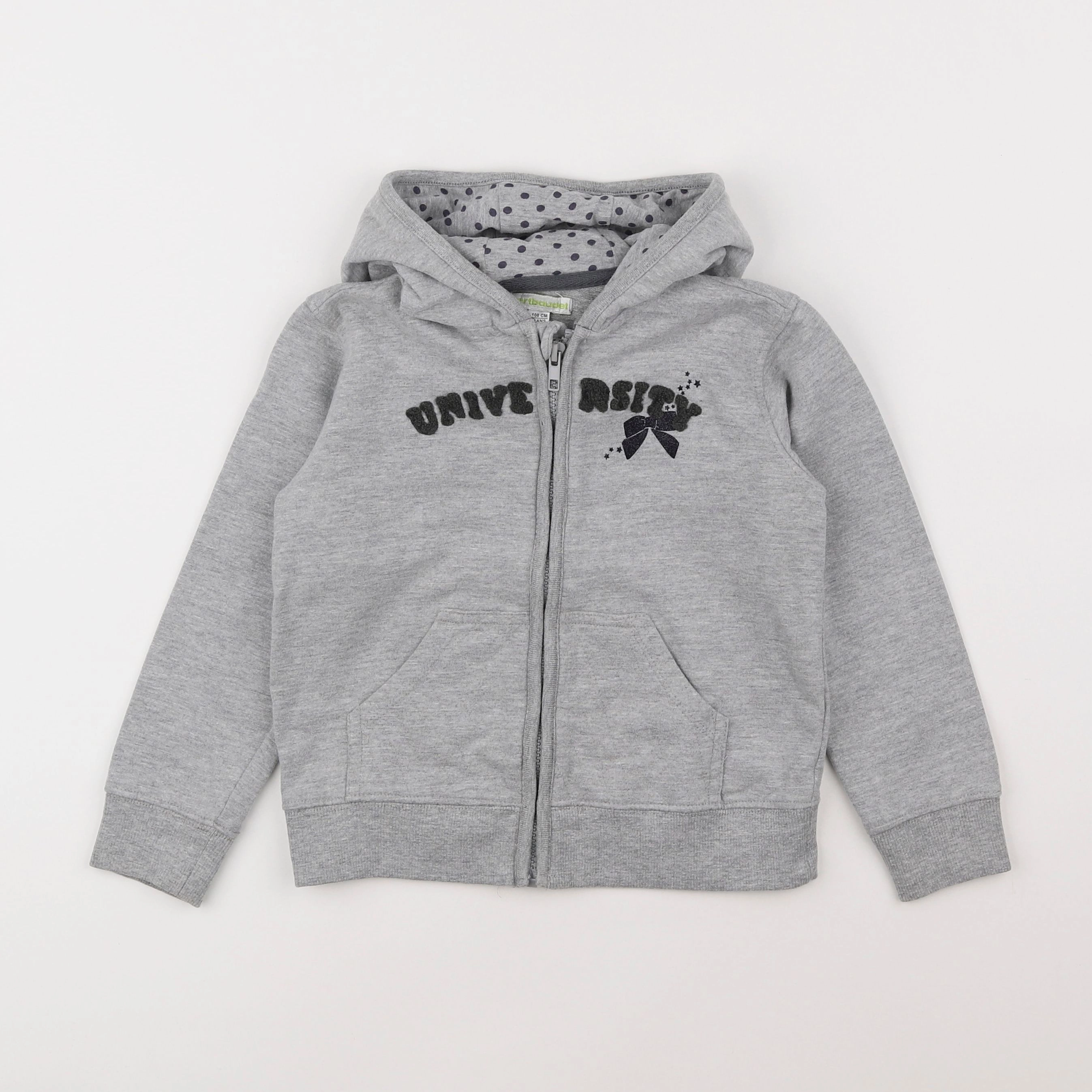 Vertbaudet - sweat gris - 5 ans