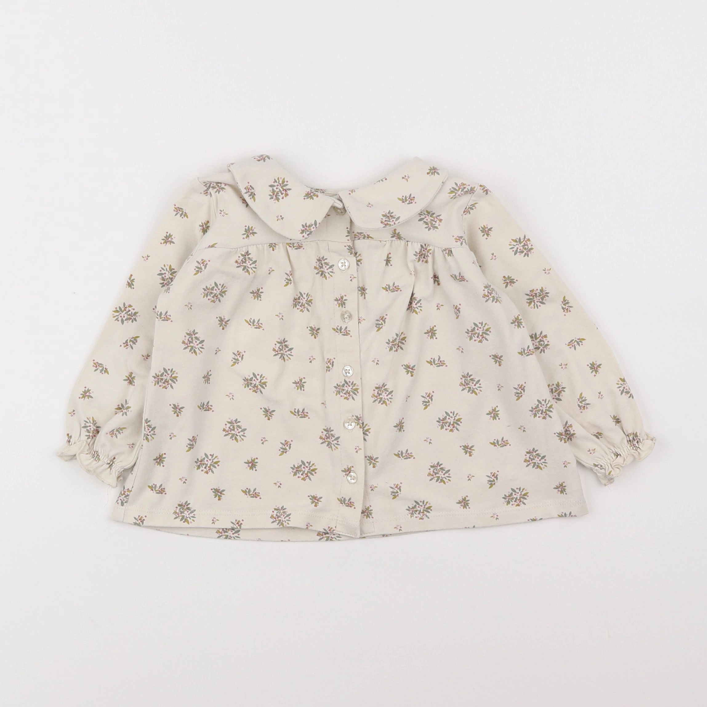 Vertbaudet - tee-shirt beige - 18 mois