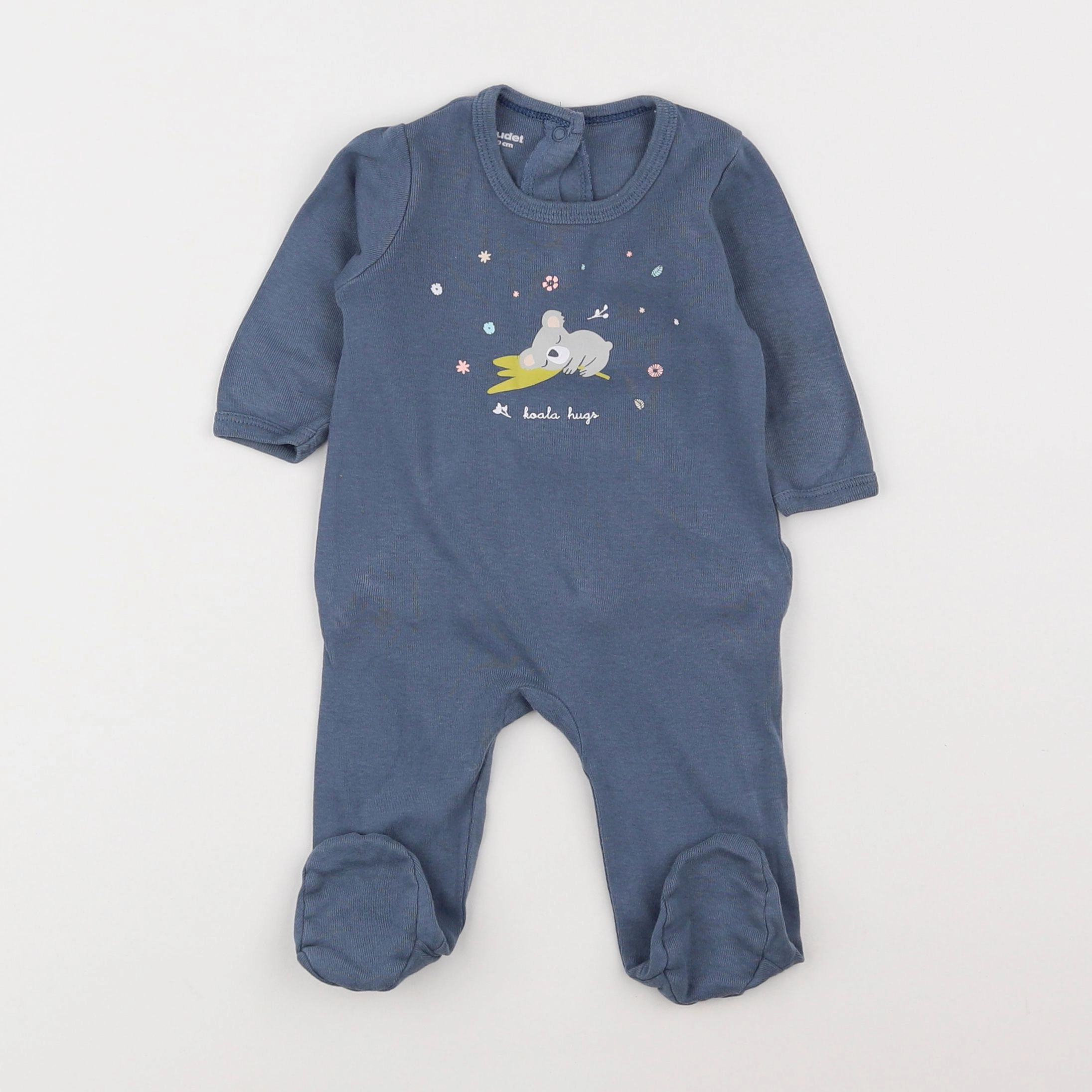 Vertbaudet - pyjama coton bleu - 3 mois