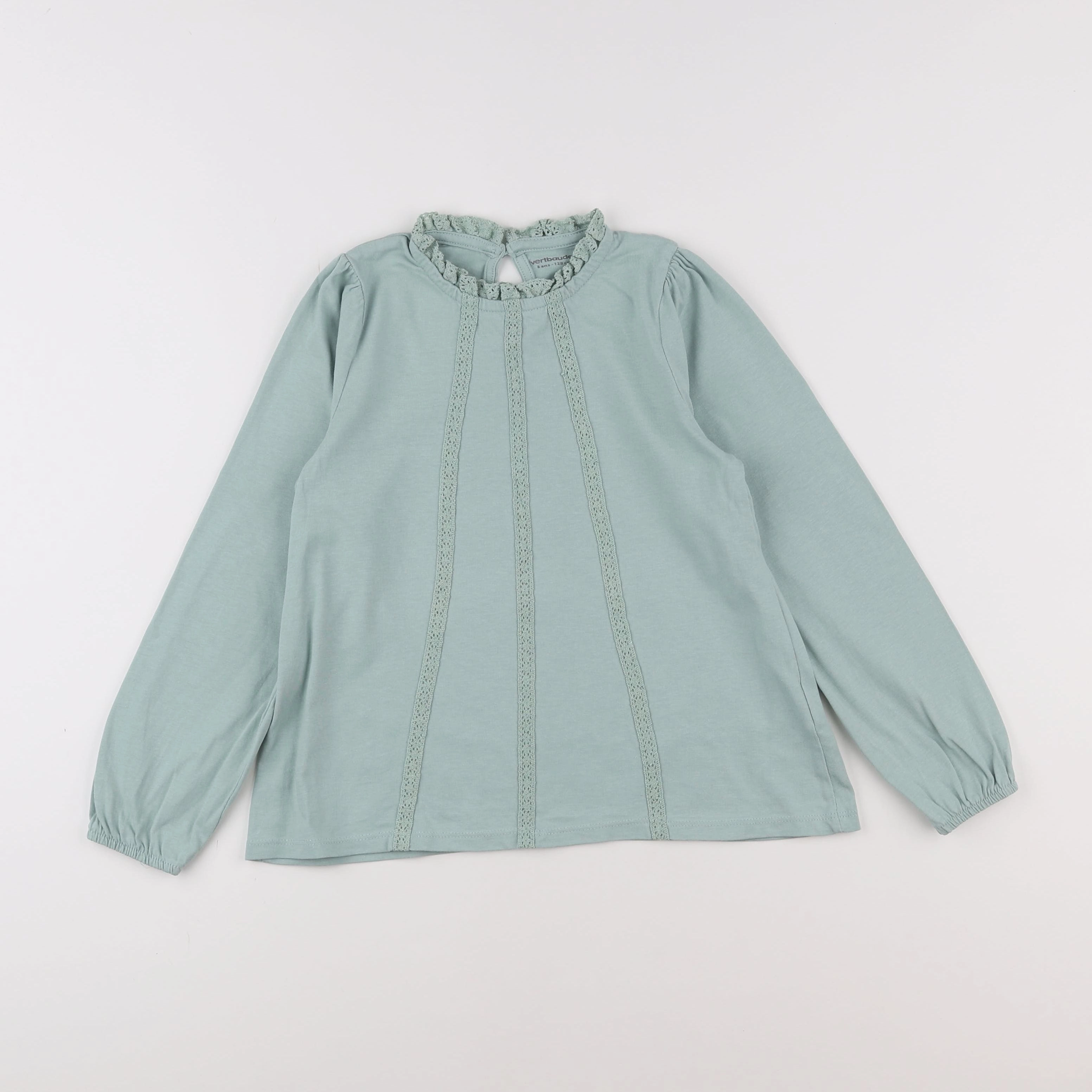 Vertbaudet - tee-shirt bleu - 8 ans