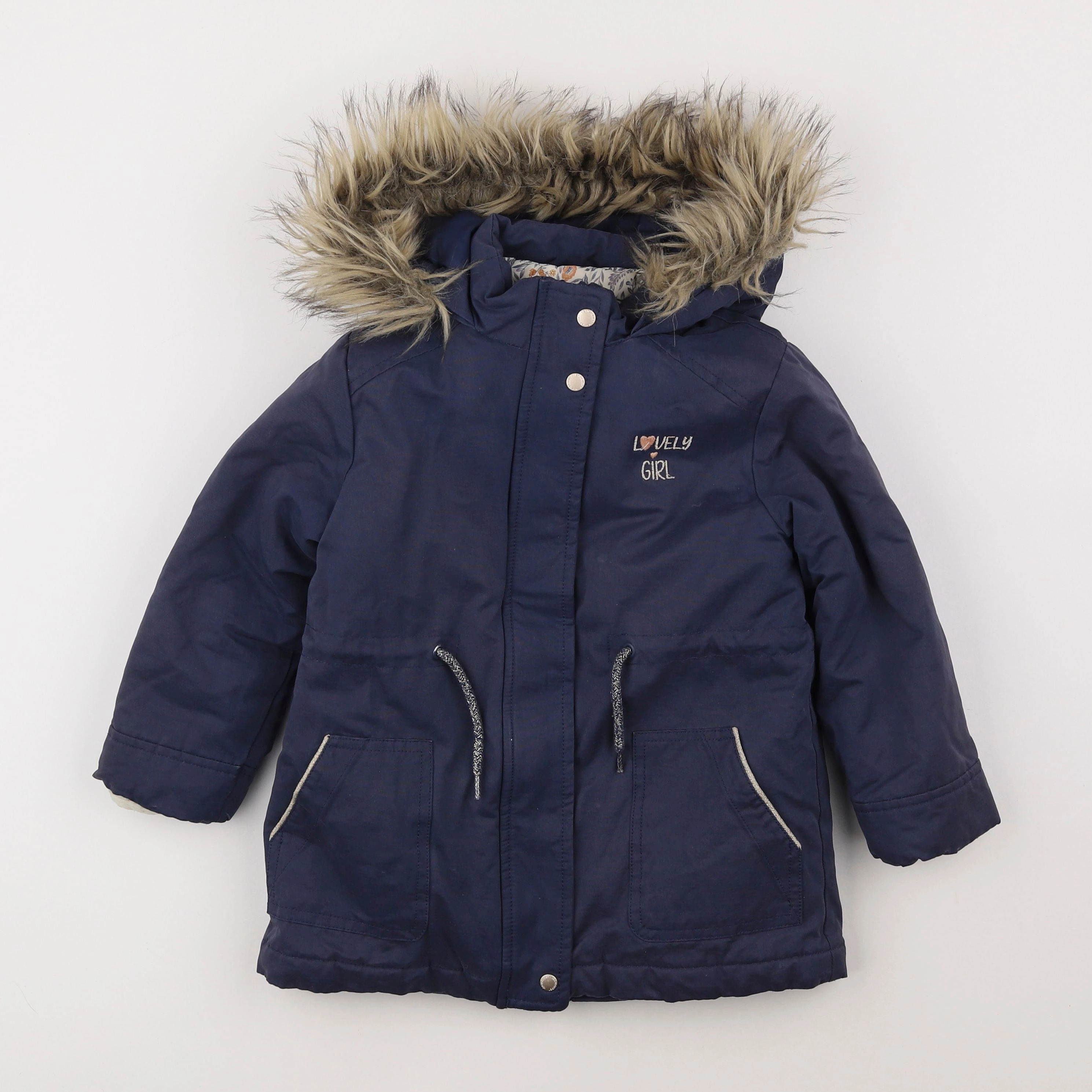 Vertbaudet - parka bleu - 5 ans