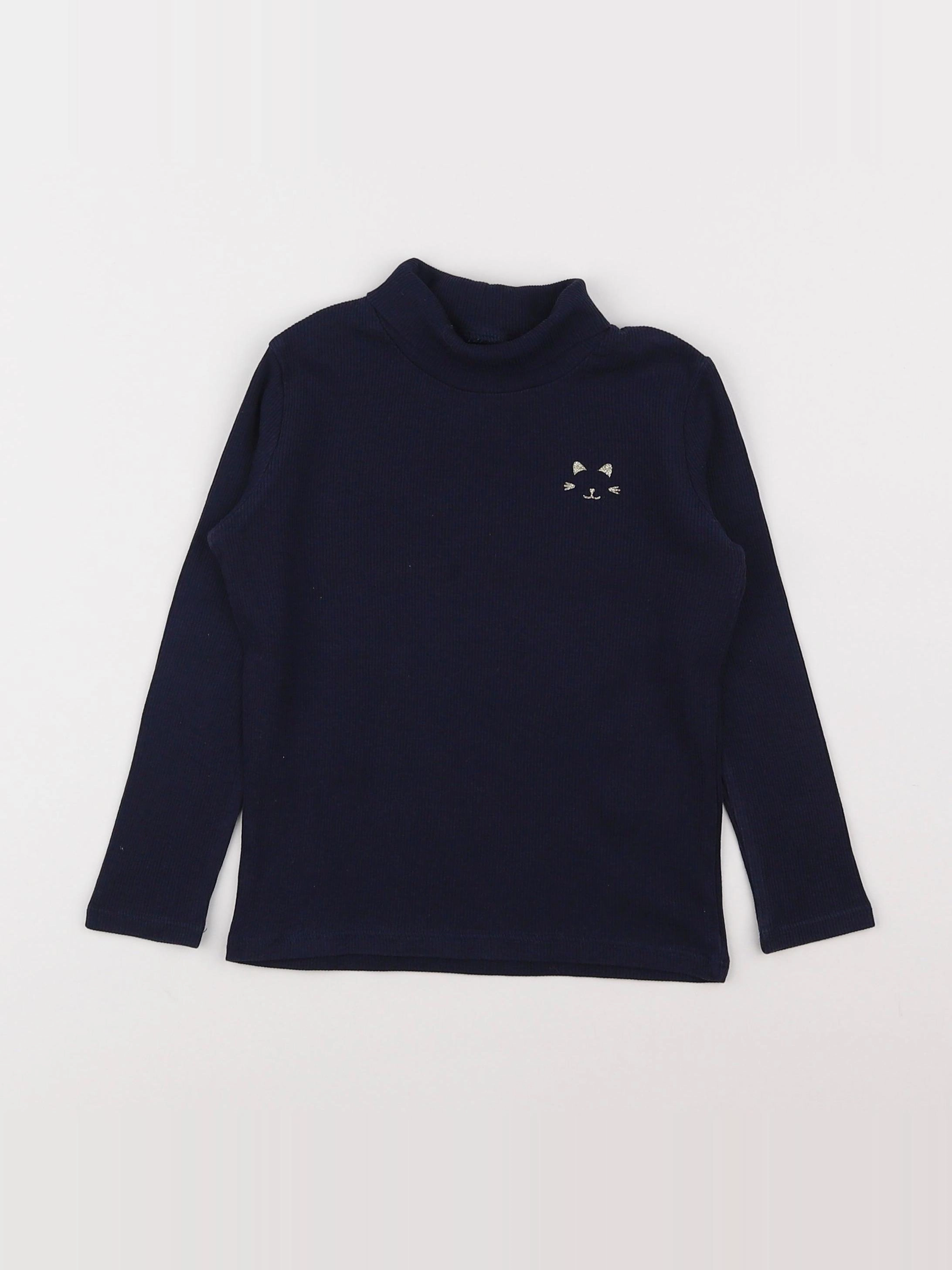 Vertbaudet - sous-pull bleu - 4 ans