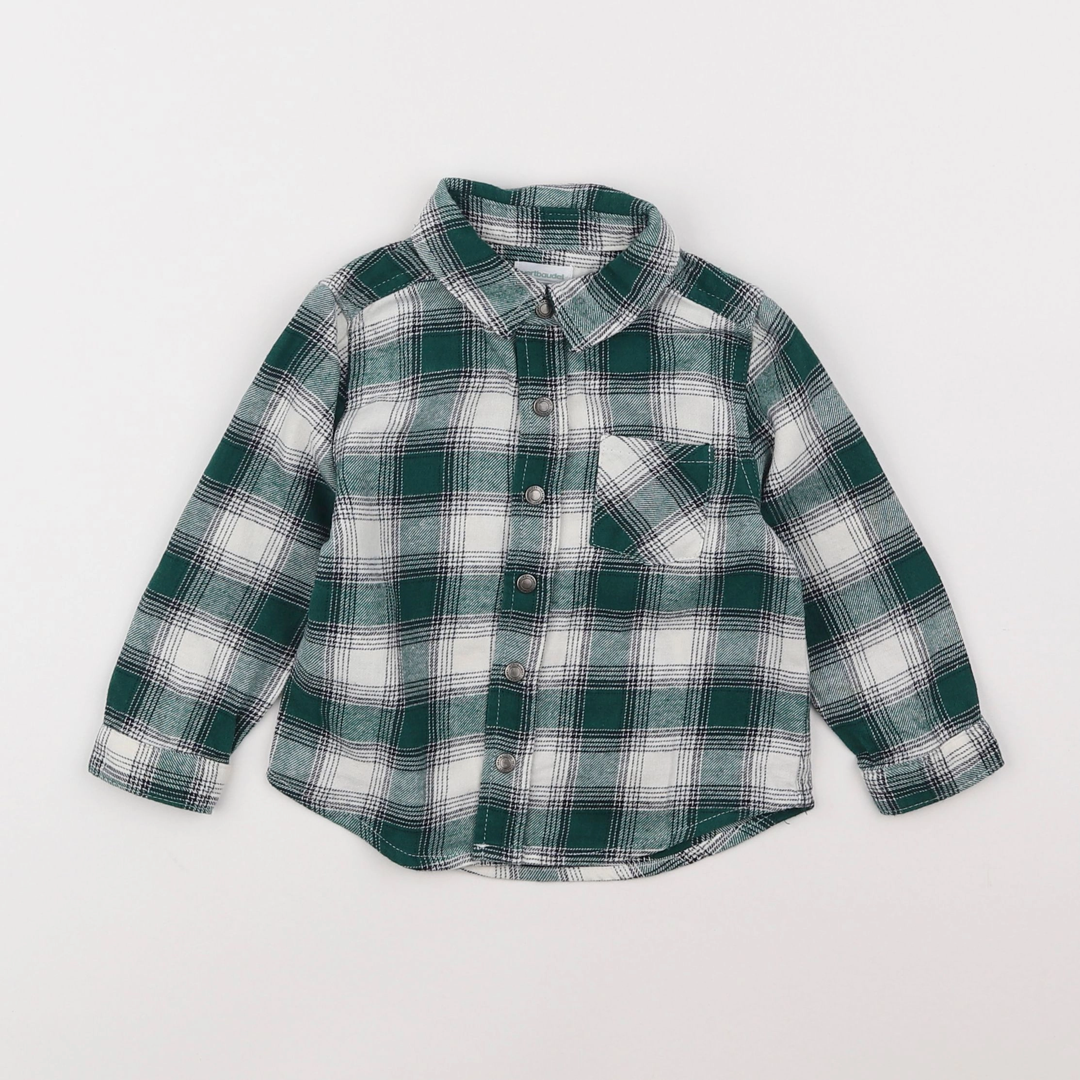 Vertbaudet - chemise vert - 18 mois