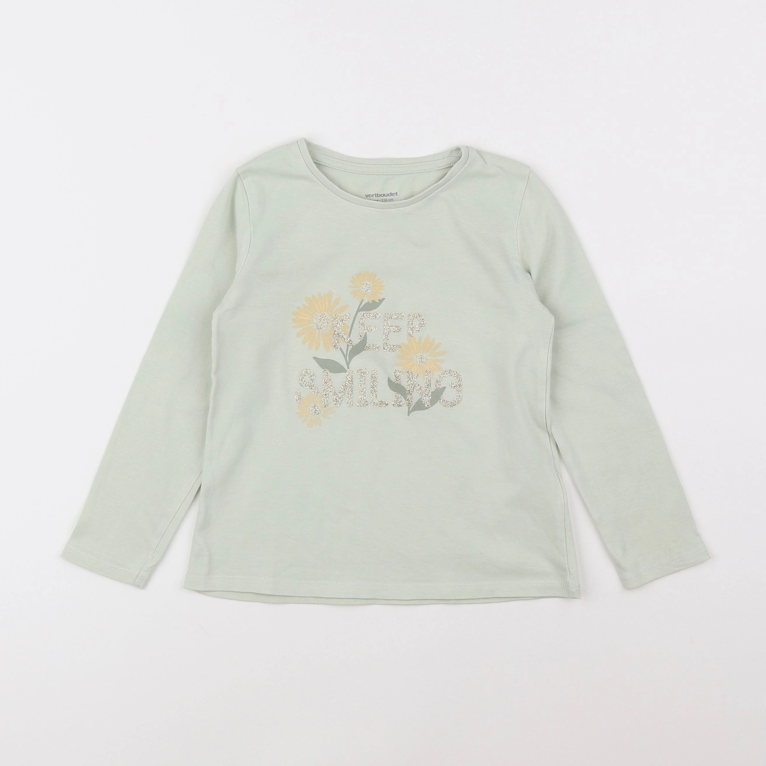 Vertbaudet - tee-shirt vert - 5 ans