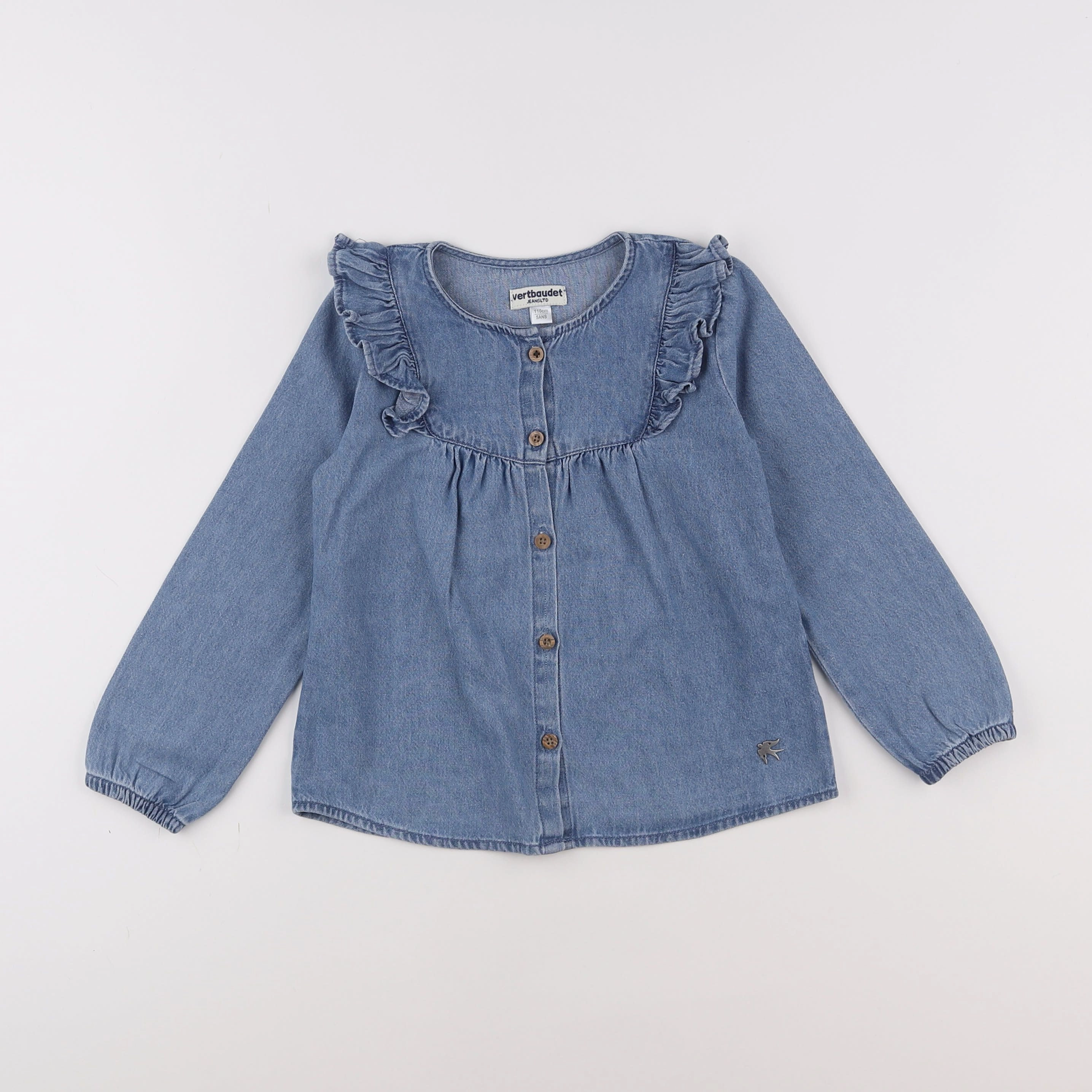 Vertbaudet - chemise bleu - 5 ans