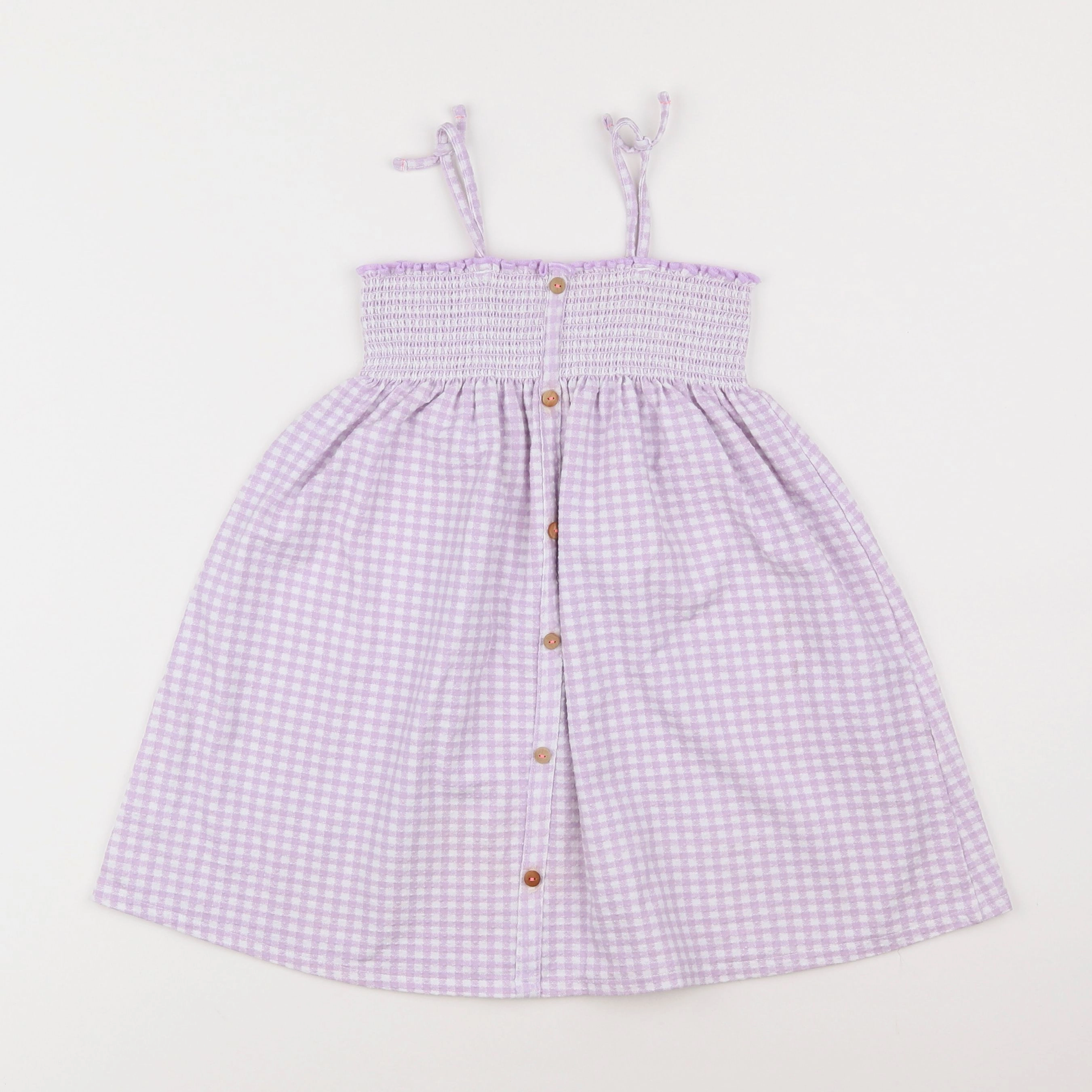 Zara - robe blanc, violet - 4/5 ans