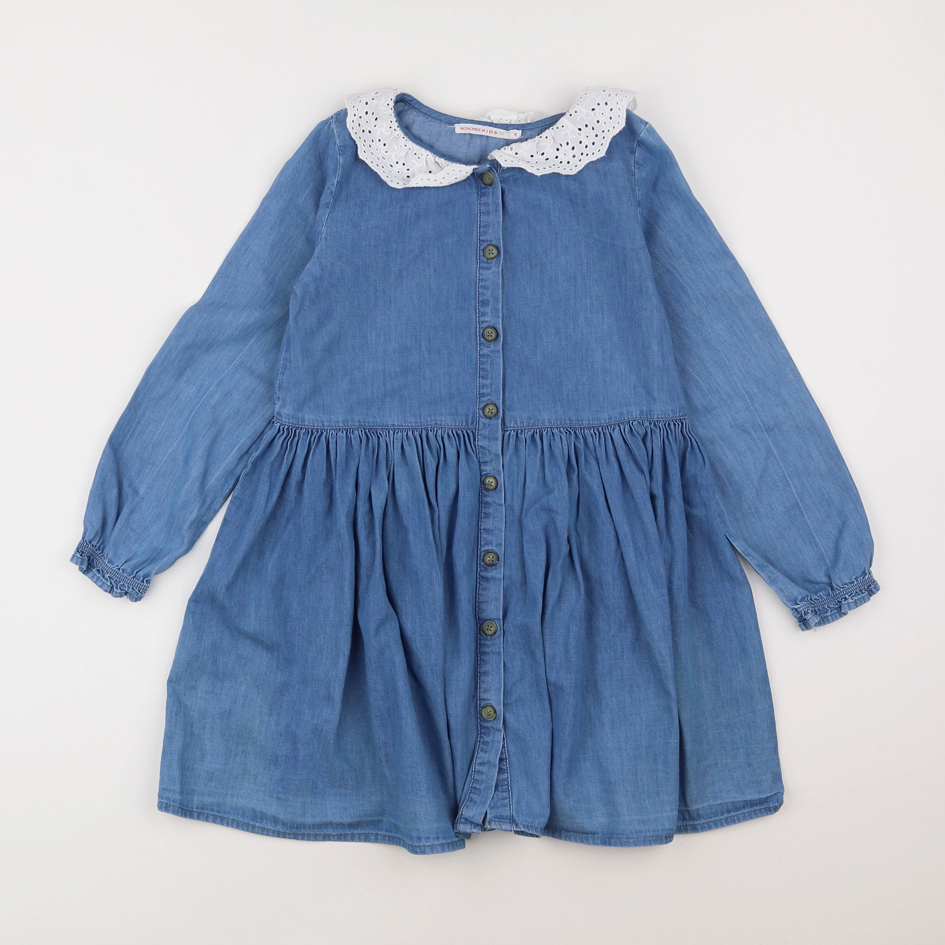 Monoprix - robe bleu - 8 ans