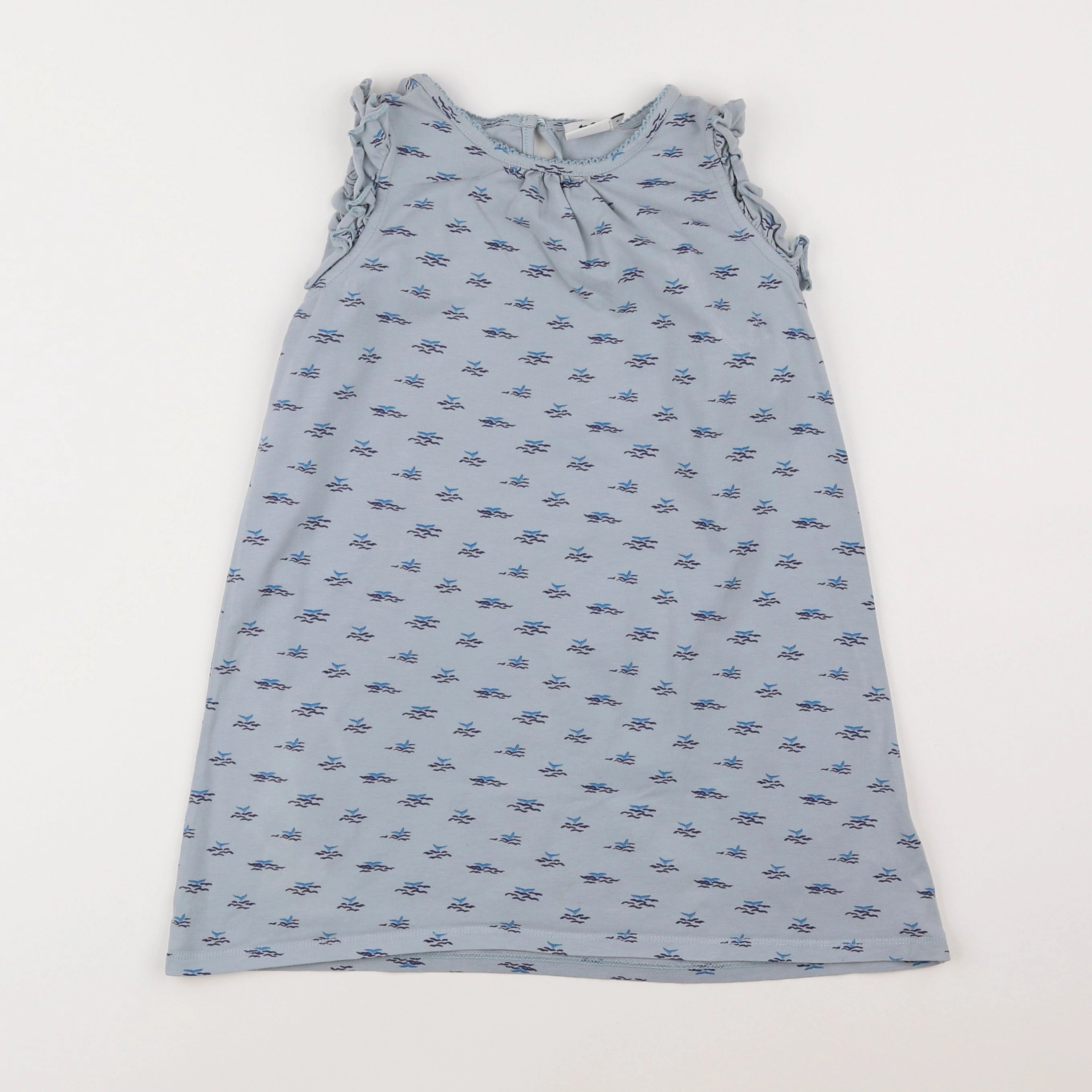 Cyrillus - chemise de nuit coton bleu - 6 ans