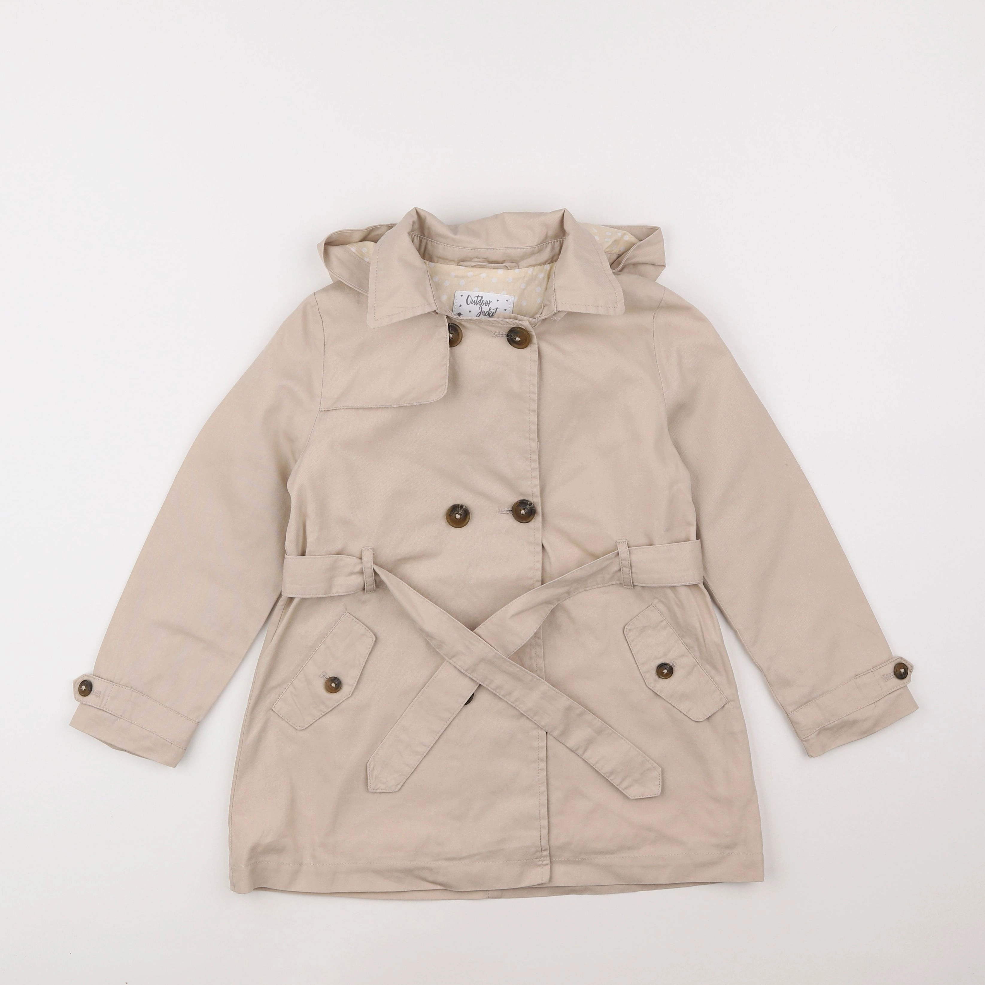 Vertbaudet - trench beige - 7 ans