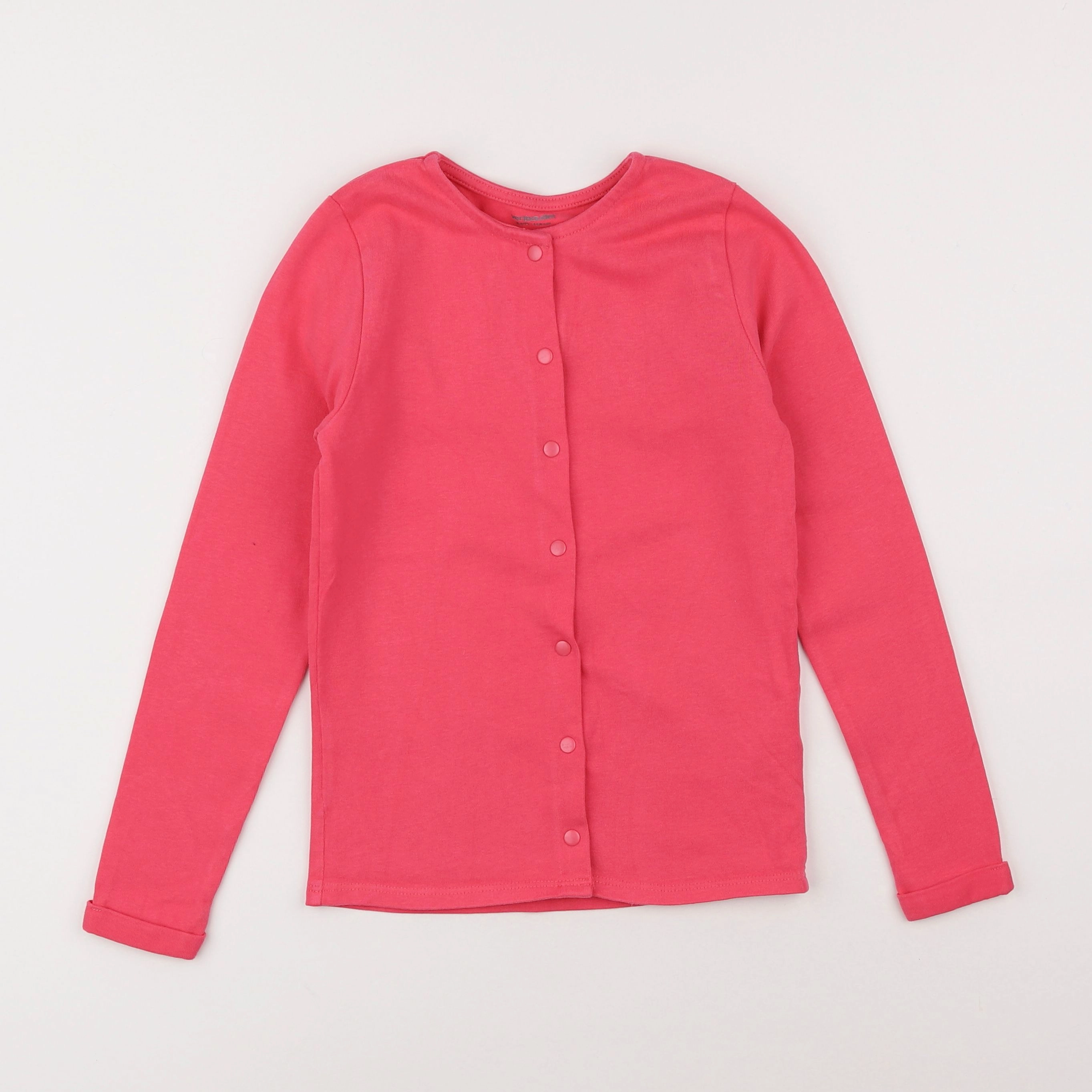 Vertbaudet - gilet rose - 8 ans