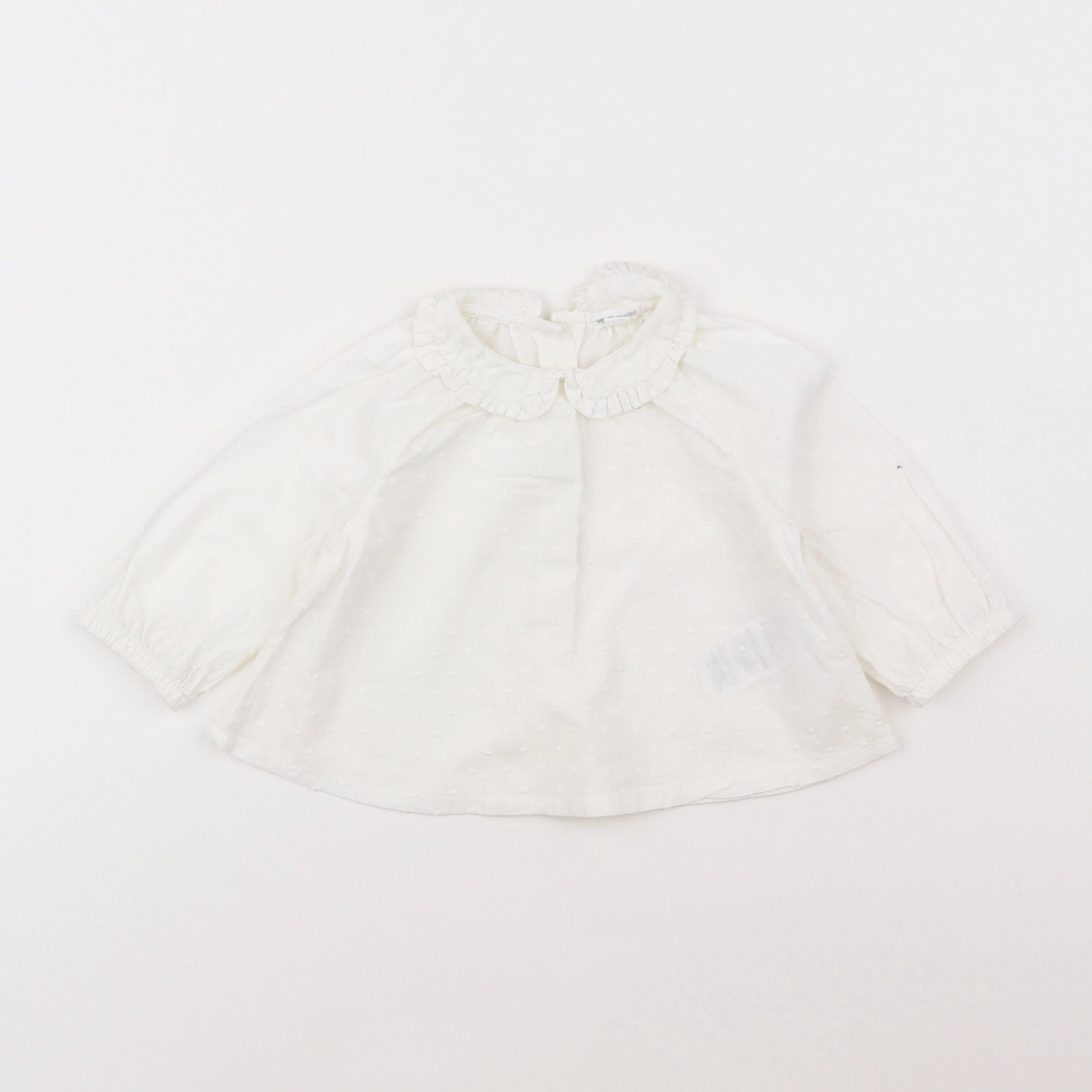 Vertbaudet - blouse blanc - 6 mois