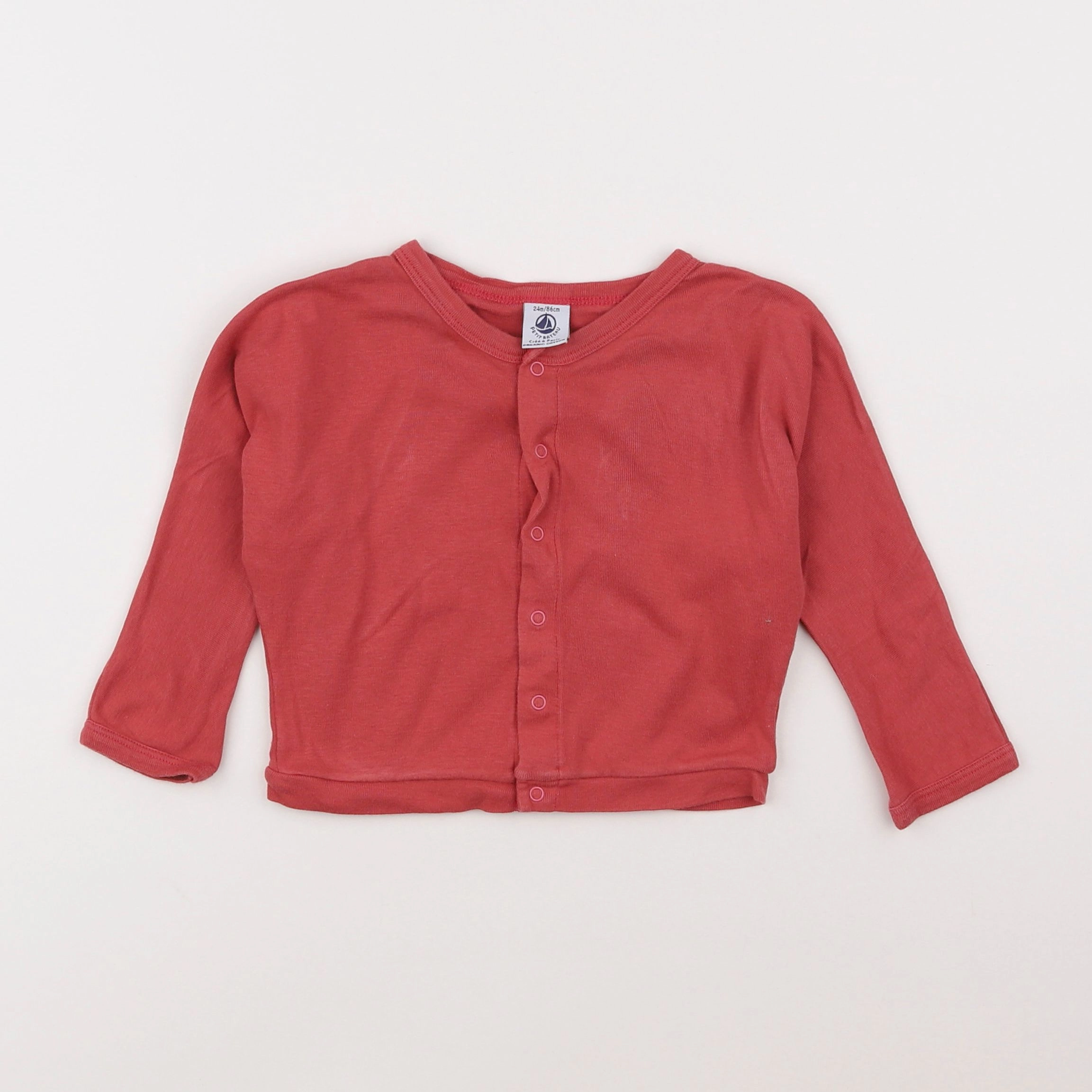 Petit Bateau - sweat rose - 2 ans