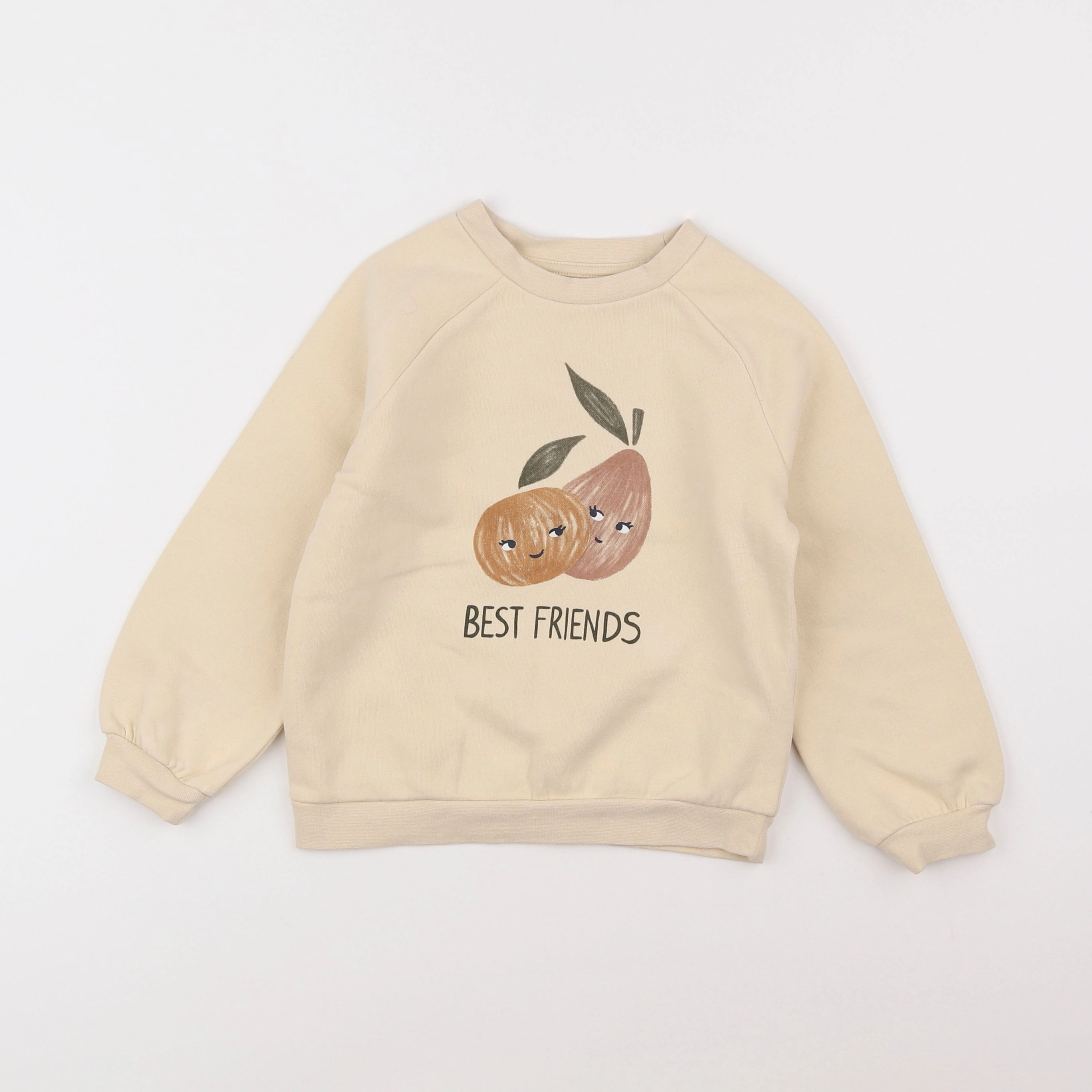 Vertbaudet - sweat beige - 5 ans